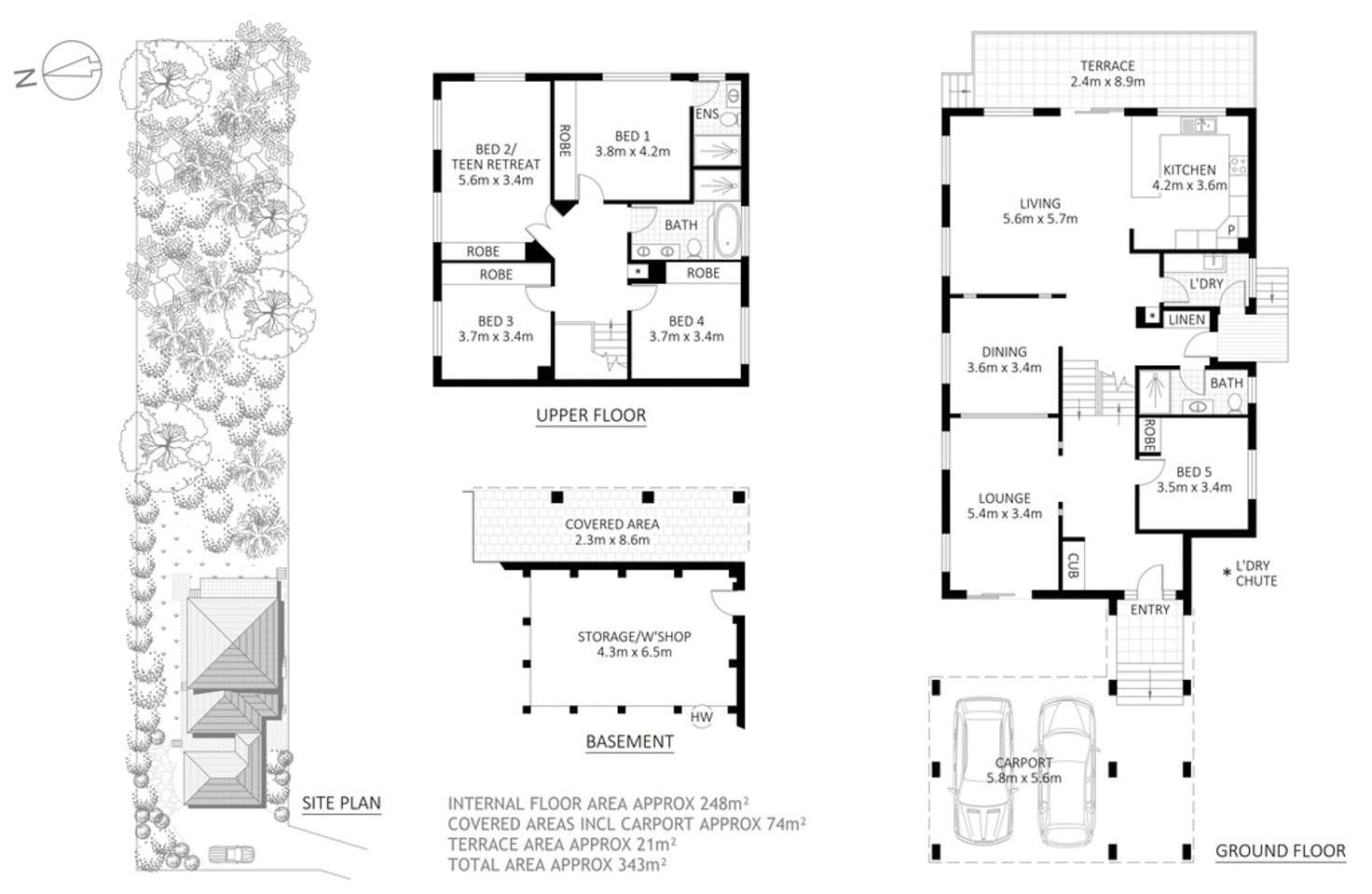 Floorplan of Homely house listing, 7 Pike Road, Hornsby Heights NSW 2077