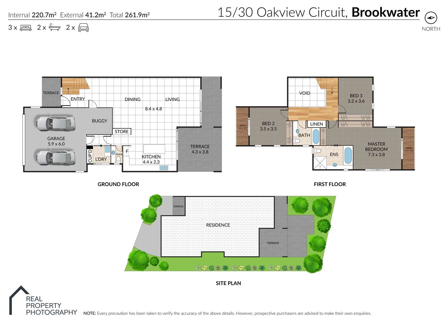 Floorplan of Homely house listing, 15/30 Oakview Circuit, Brookwater QLD 4300