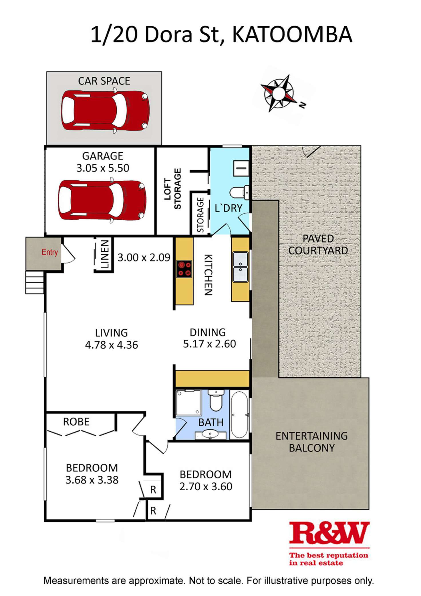 Floorplan of Homely villa listing, 1/20 Dora Street, Katoomba NSW 2780