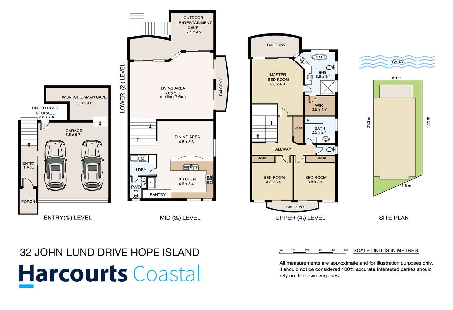Floorplan of Homely townhouse listing, 32 John Lund Drive, Hope Island QLD 4212