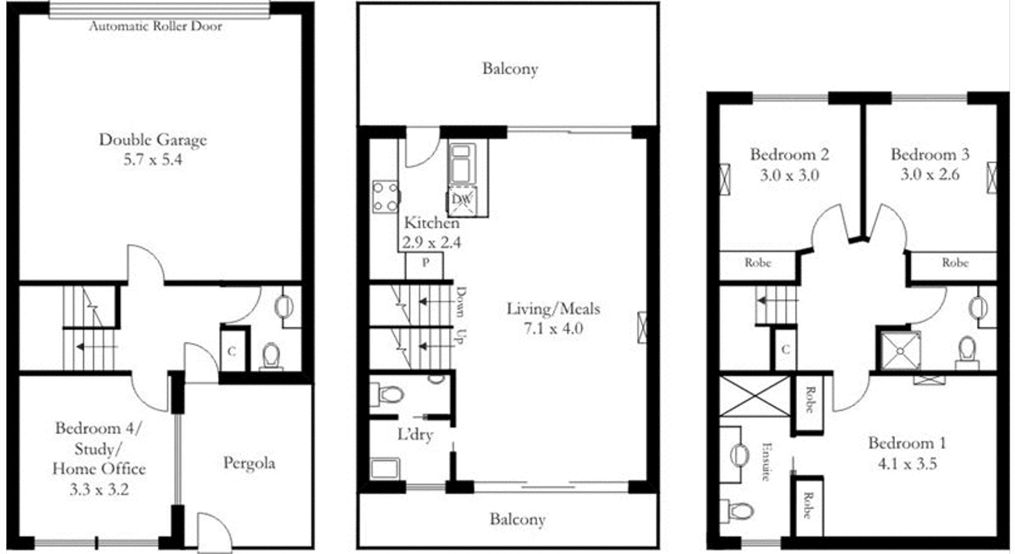 Floorplan of Homely house listing, 2/1 Saint Kitts Place, Mawson Lakes SA 5095