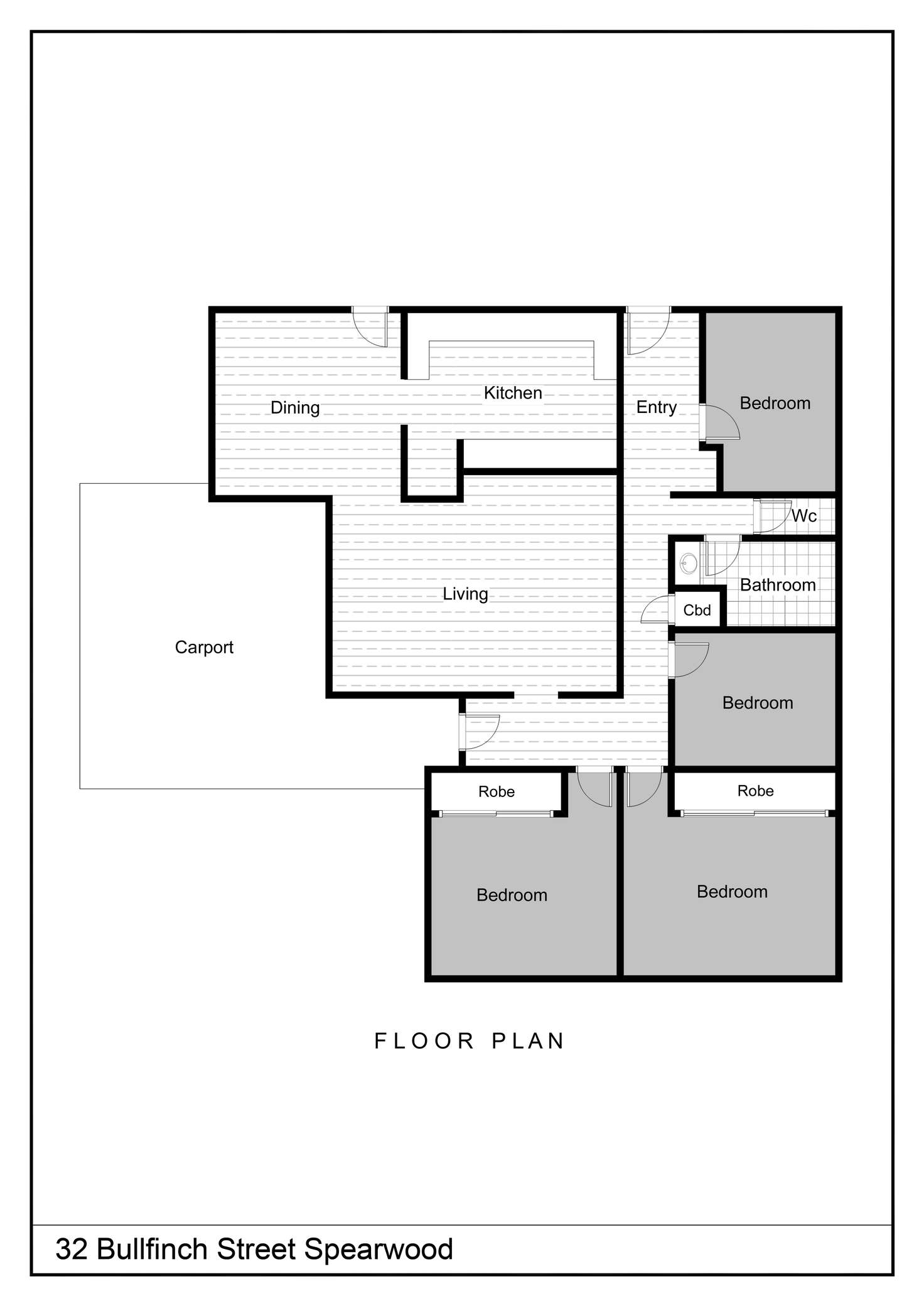 Floorplan of Homely house listing, 32 Bullfinch Street, Spearwood WA 6163