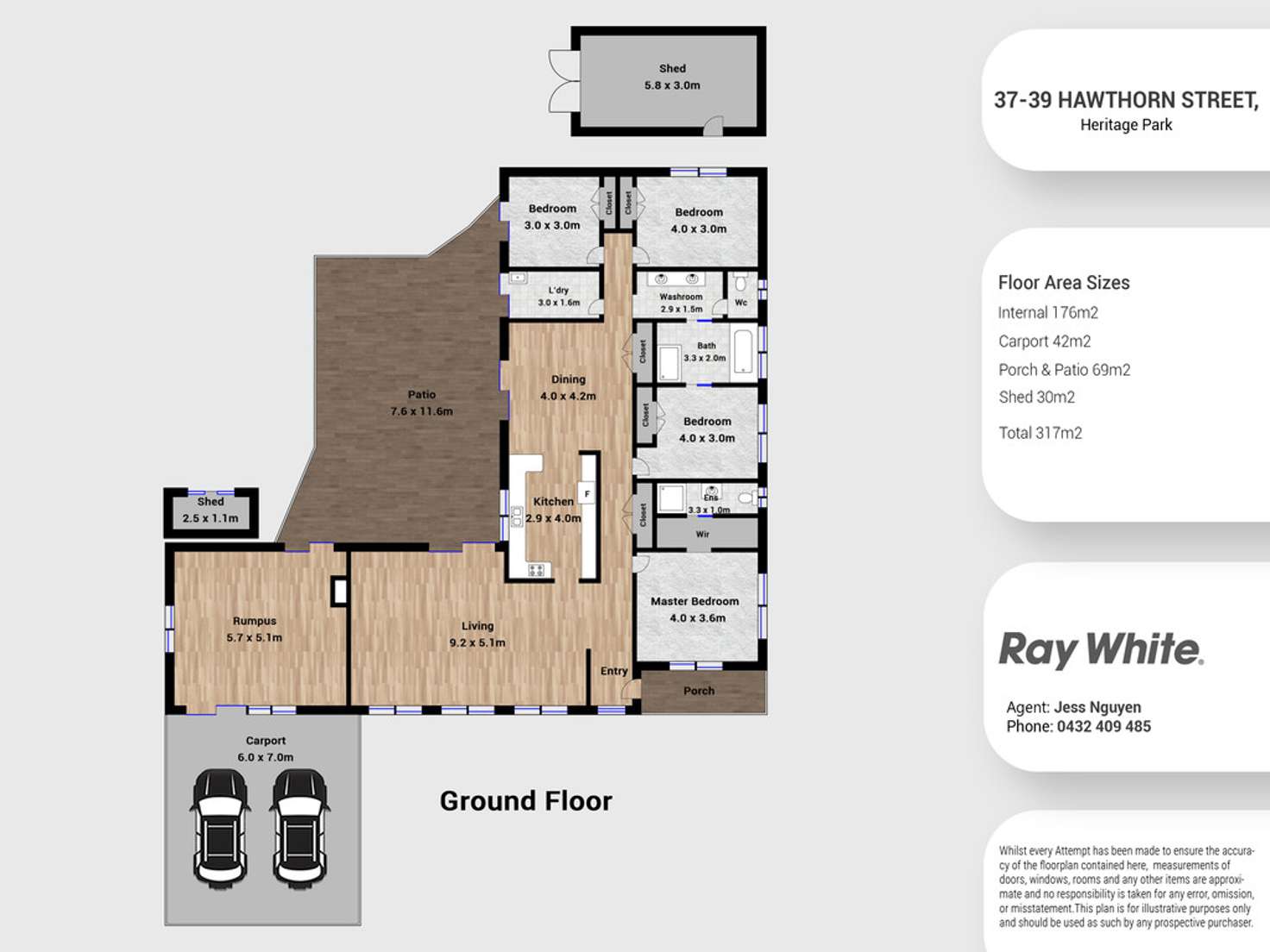 Floorplan of Homely house listing, 37-39 Hawthorn Street, Heritage Park QLD 4118