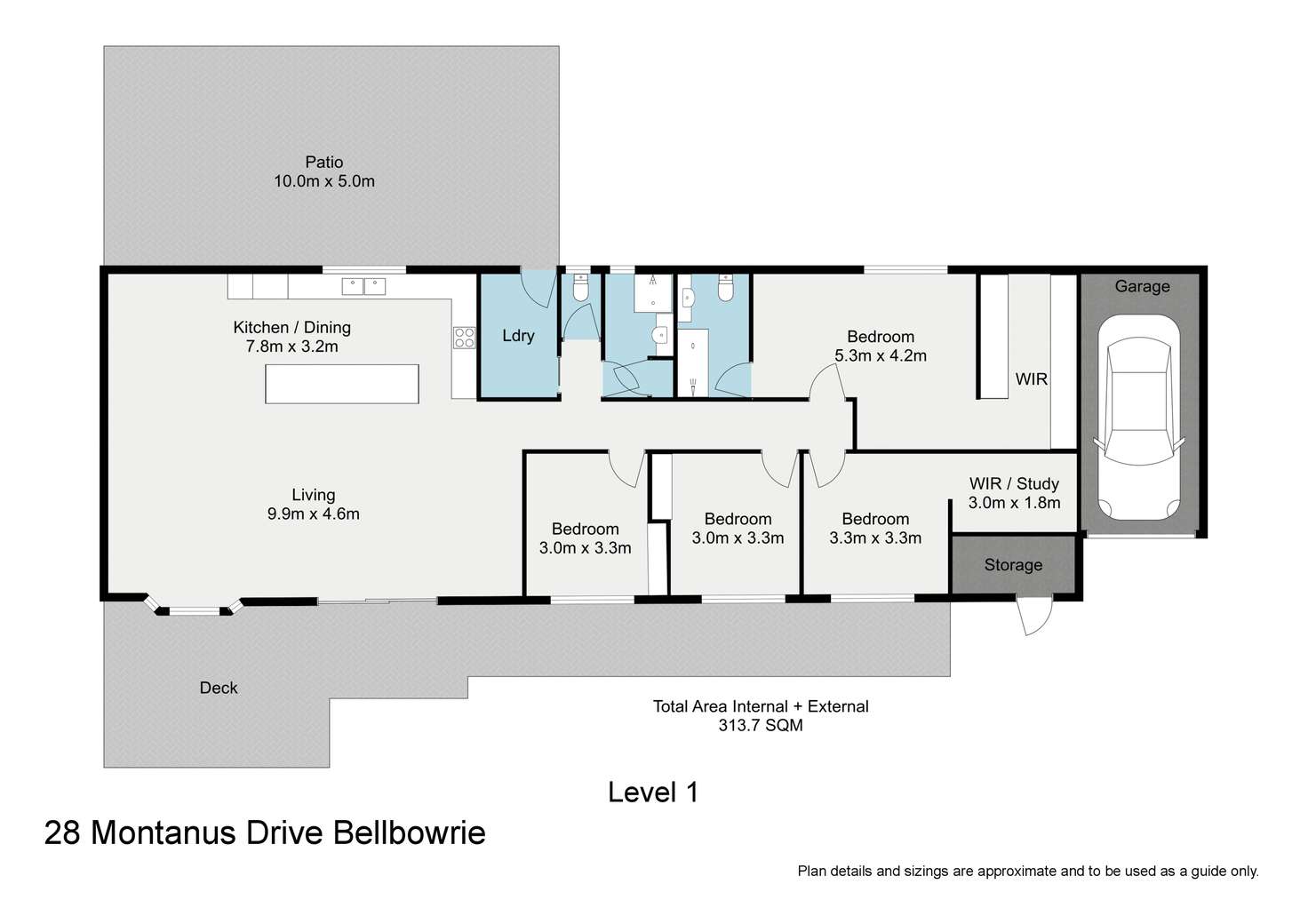 Floorplan of Homely house listing, 28 Montanus Drive, Bellbowrie QLD 4070