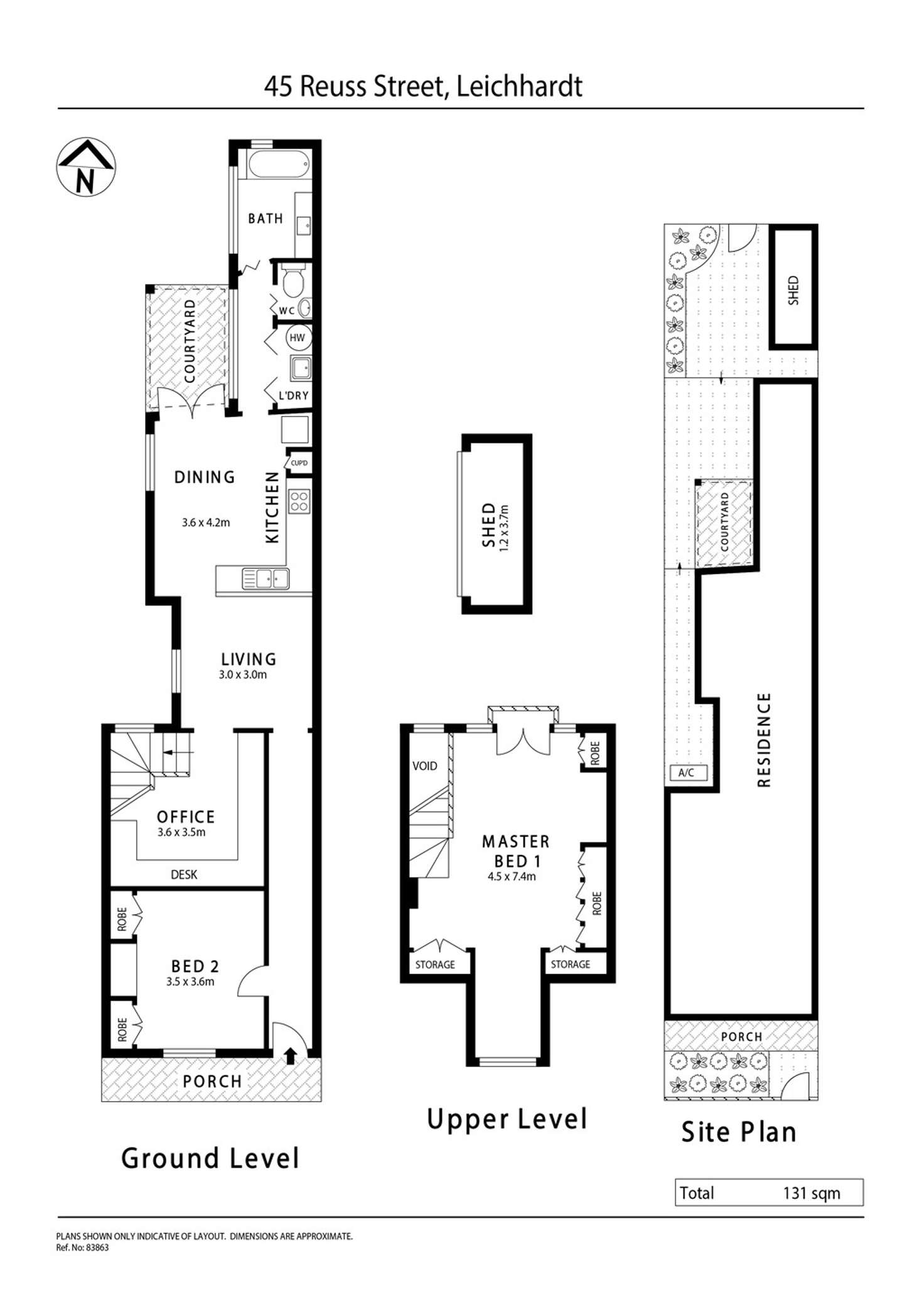 Floorplan of Homely house listing, 45 Reuss Street, Leichhardt NSW 2040