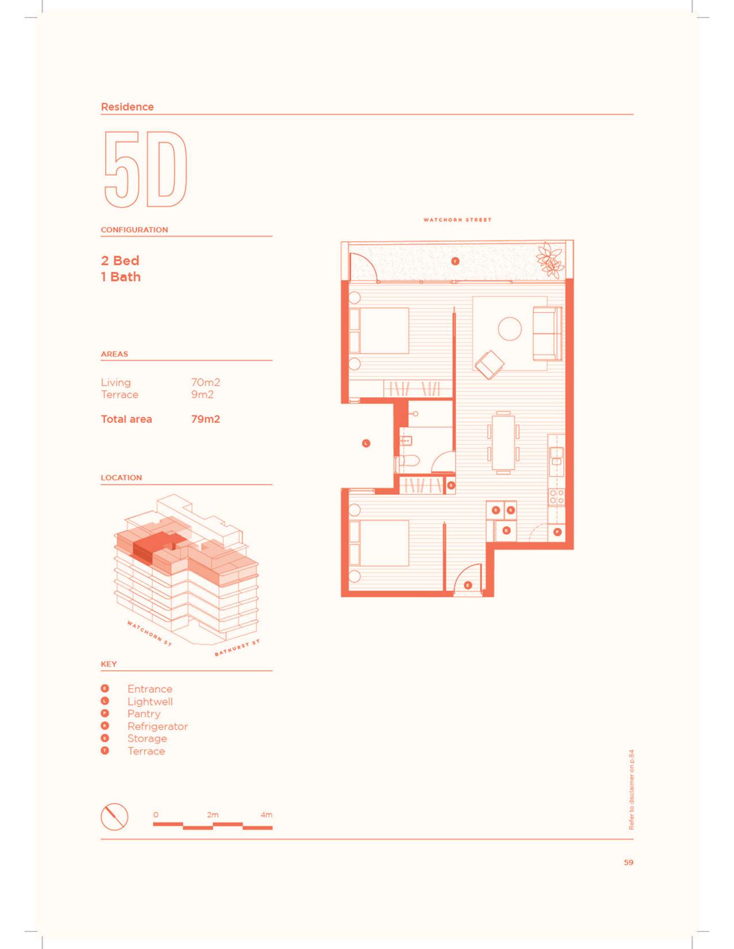 Floorplan of Homely apartment listing, 5D/126 Bathurst Street, Hobart TAS 7000