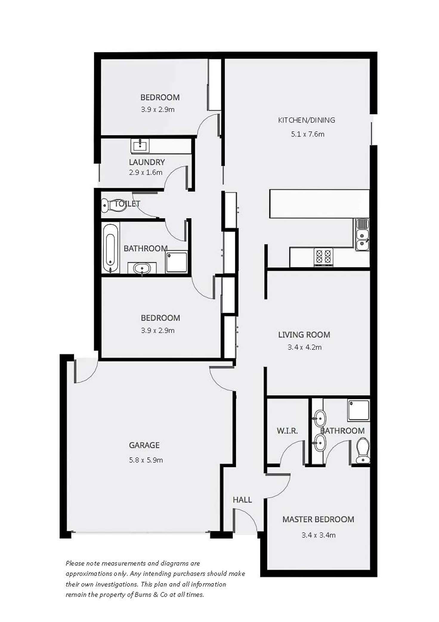 Floorplan of Homely house listing, 3 Sloane Court, Mildura VIC 3500