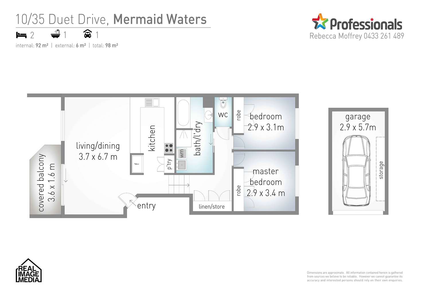 Floorplan of Homely unit listing, 10/33-35 Duet Drive, Mermaid Waters QLD 4218