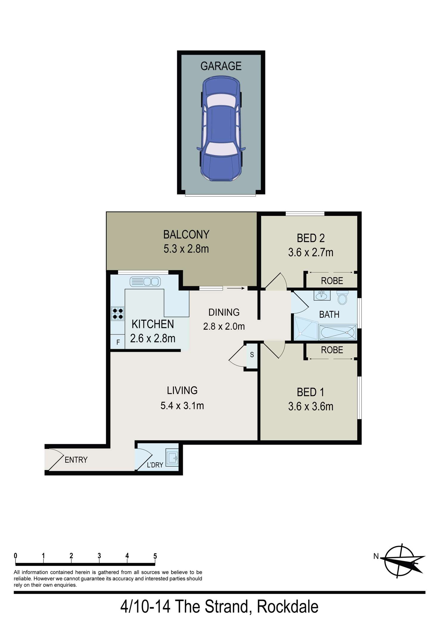 Floorplan of Homely unit listing, 4/10-14 The Strand, Rockdale NSW 2216