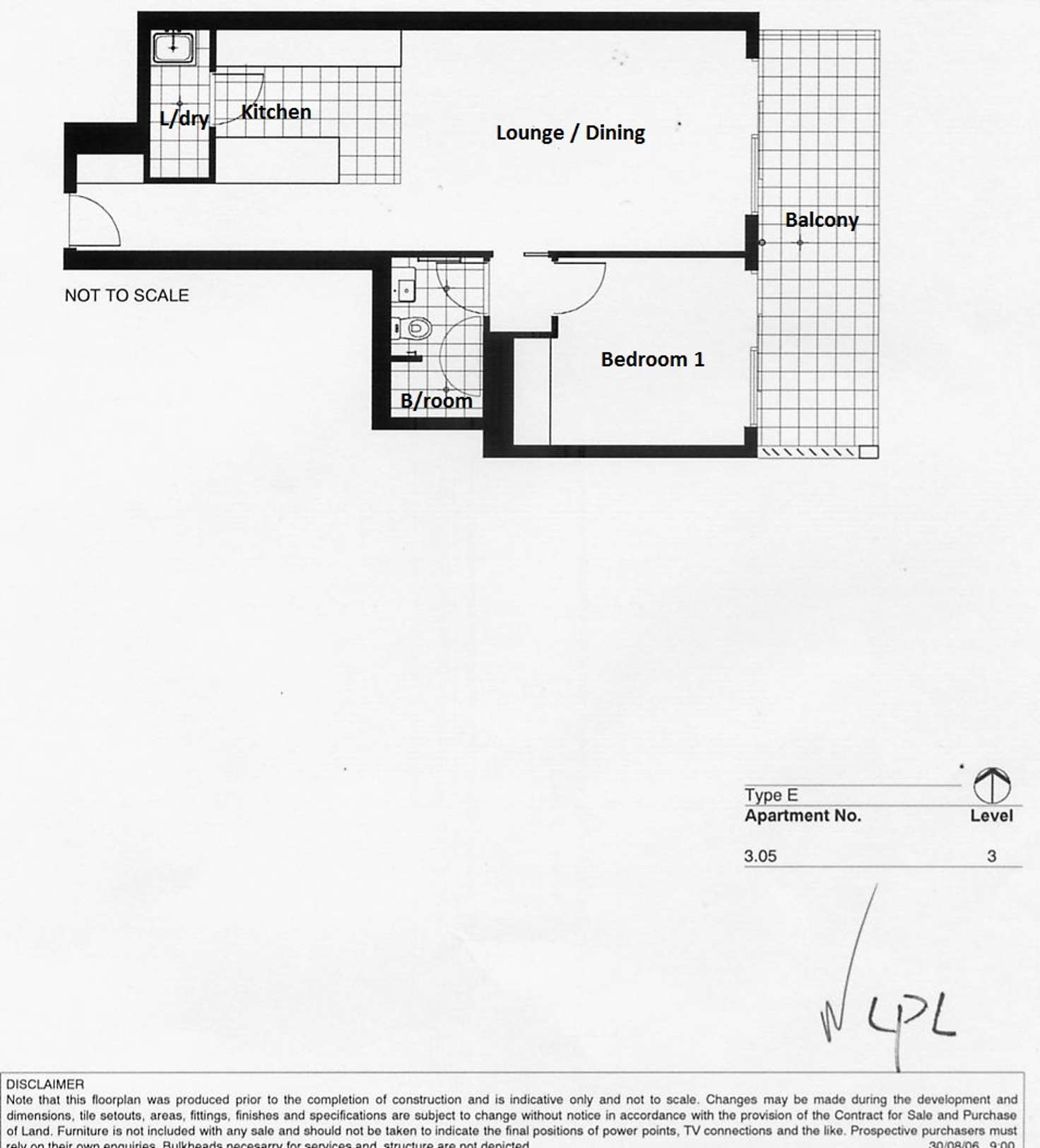 Floorplan of Homely apartment listing, 305/20 Hindmarsh Square, Adelaide SA 5000