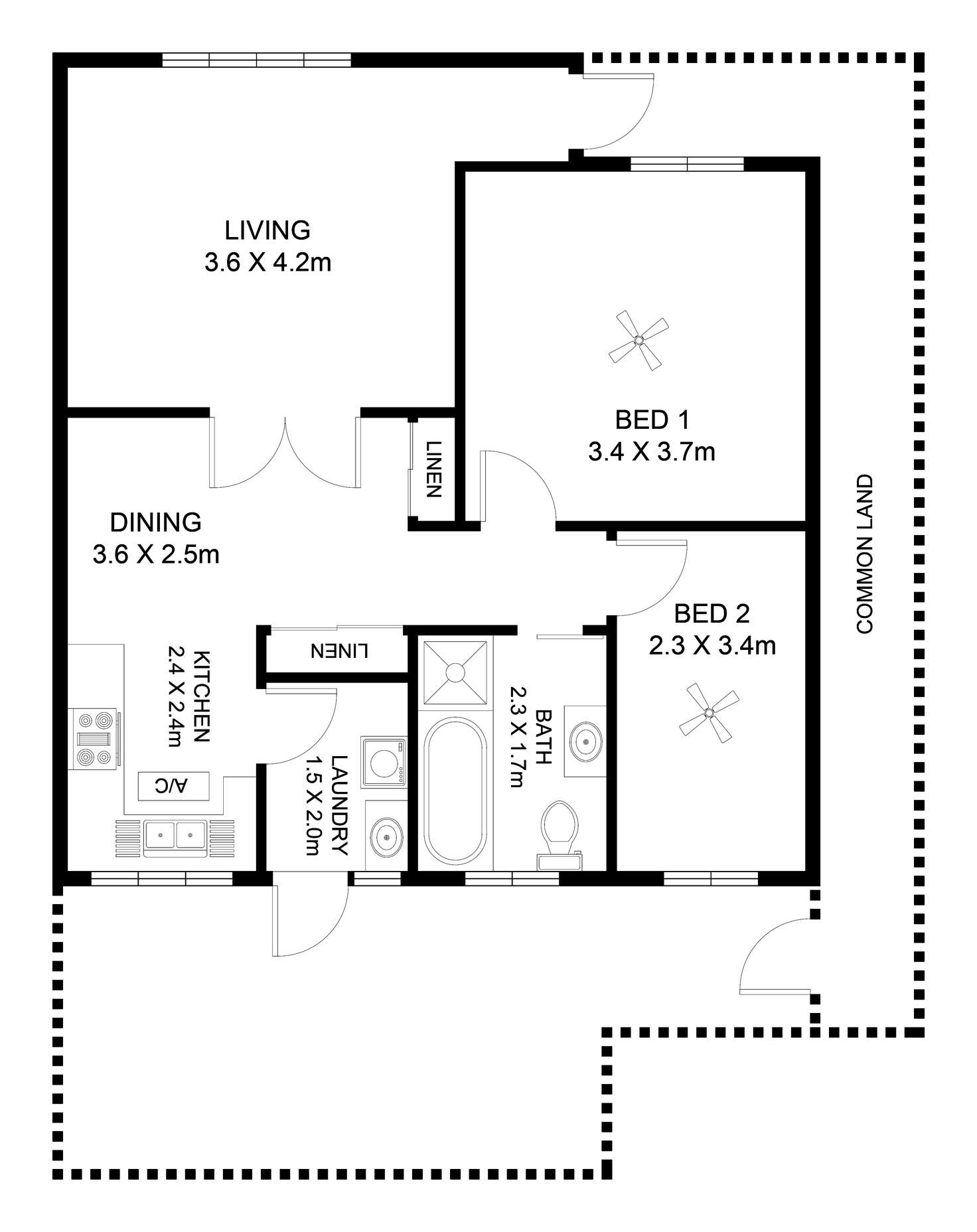 Floorplan of Homely unit listing, 3/20 Eaton Street, Cumberland Park SA 5041