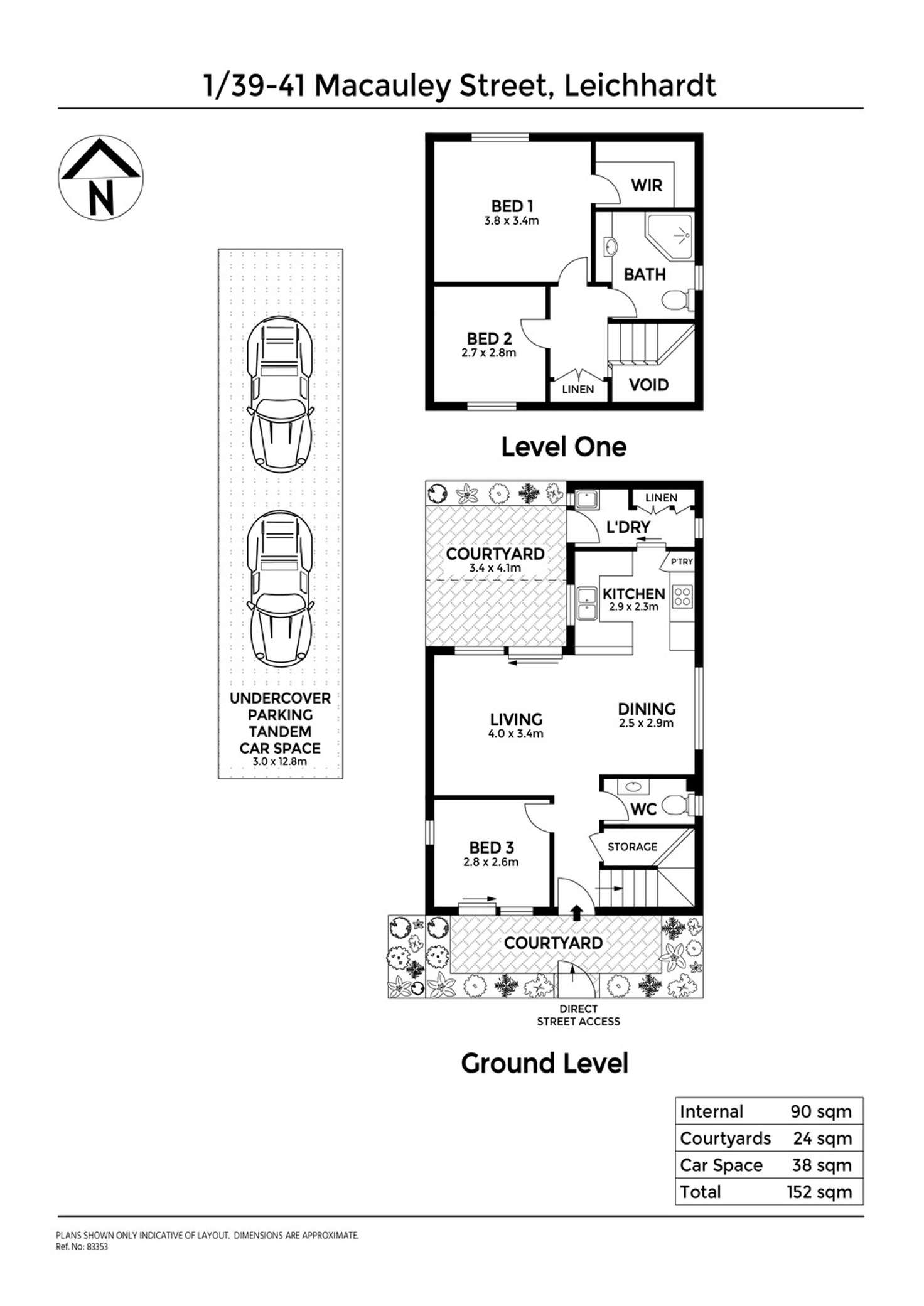 Floorplan of Homely townhouse listing, 1/39-41 Macauley Street, Leichhardt NSW 2040