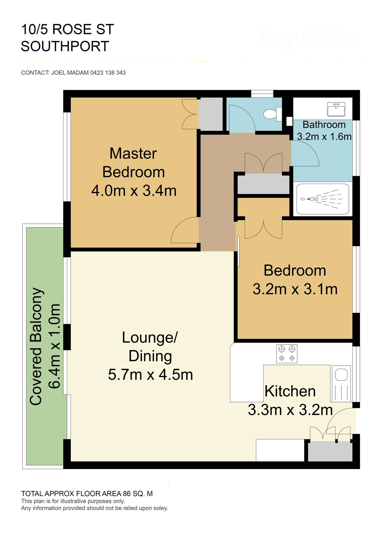 Floorplan of Homely unit listing, 10/5 Rose Street, Southport QLD 4215
