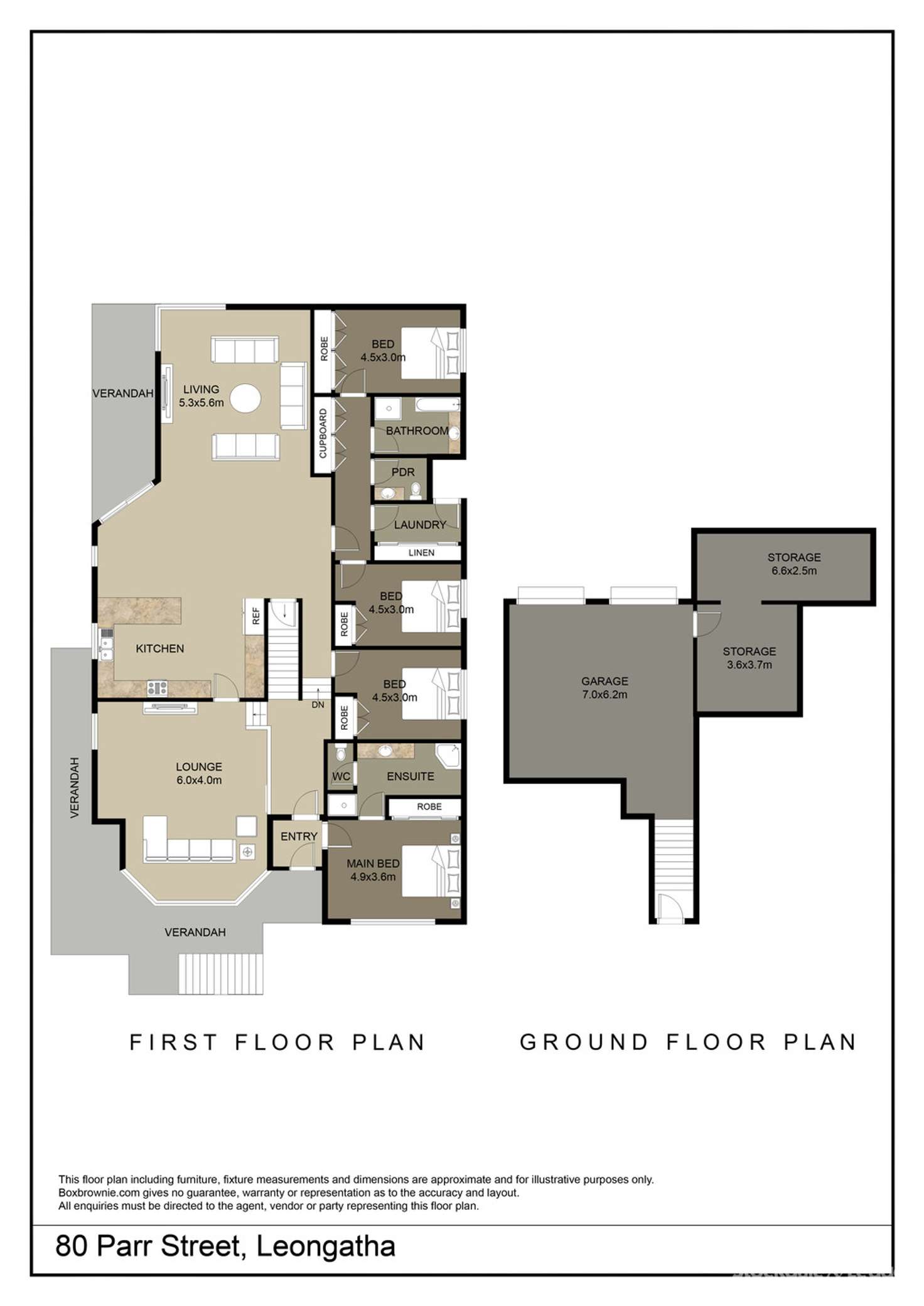 Floorplan of Homely house listing, 80 Parr Street, Leongatha VIC 3953