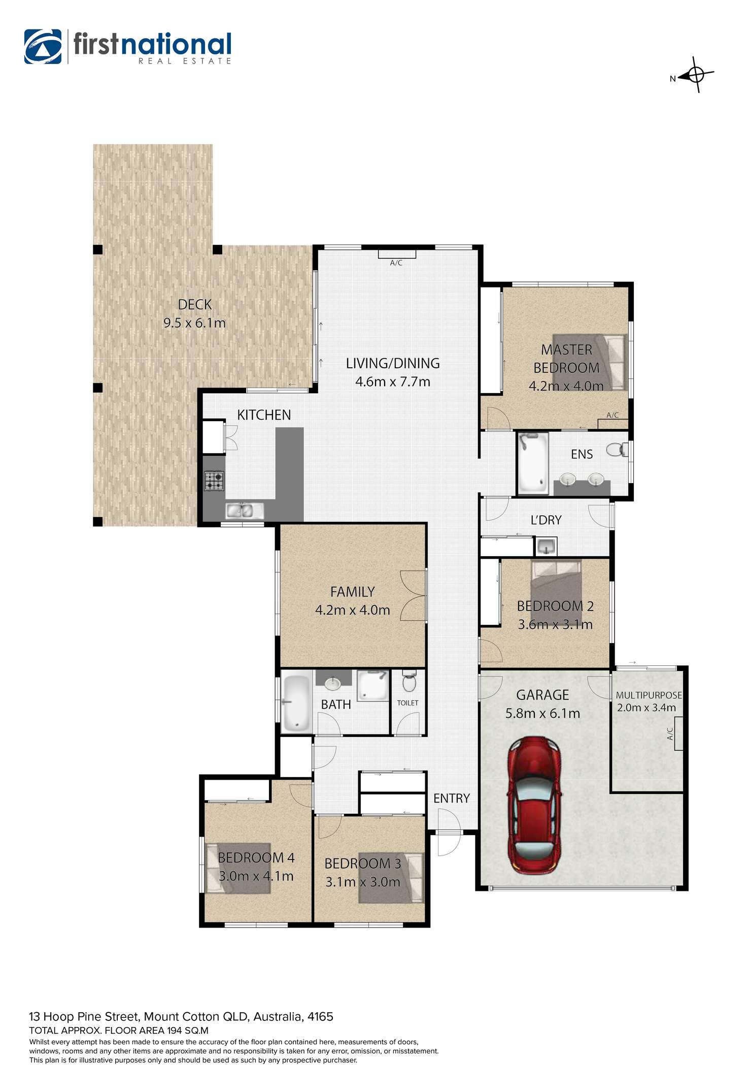 Floorplan of Homely house listing, 13 Hoop Pine Street, Mount Cotton QLD 4165