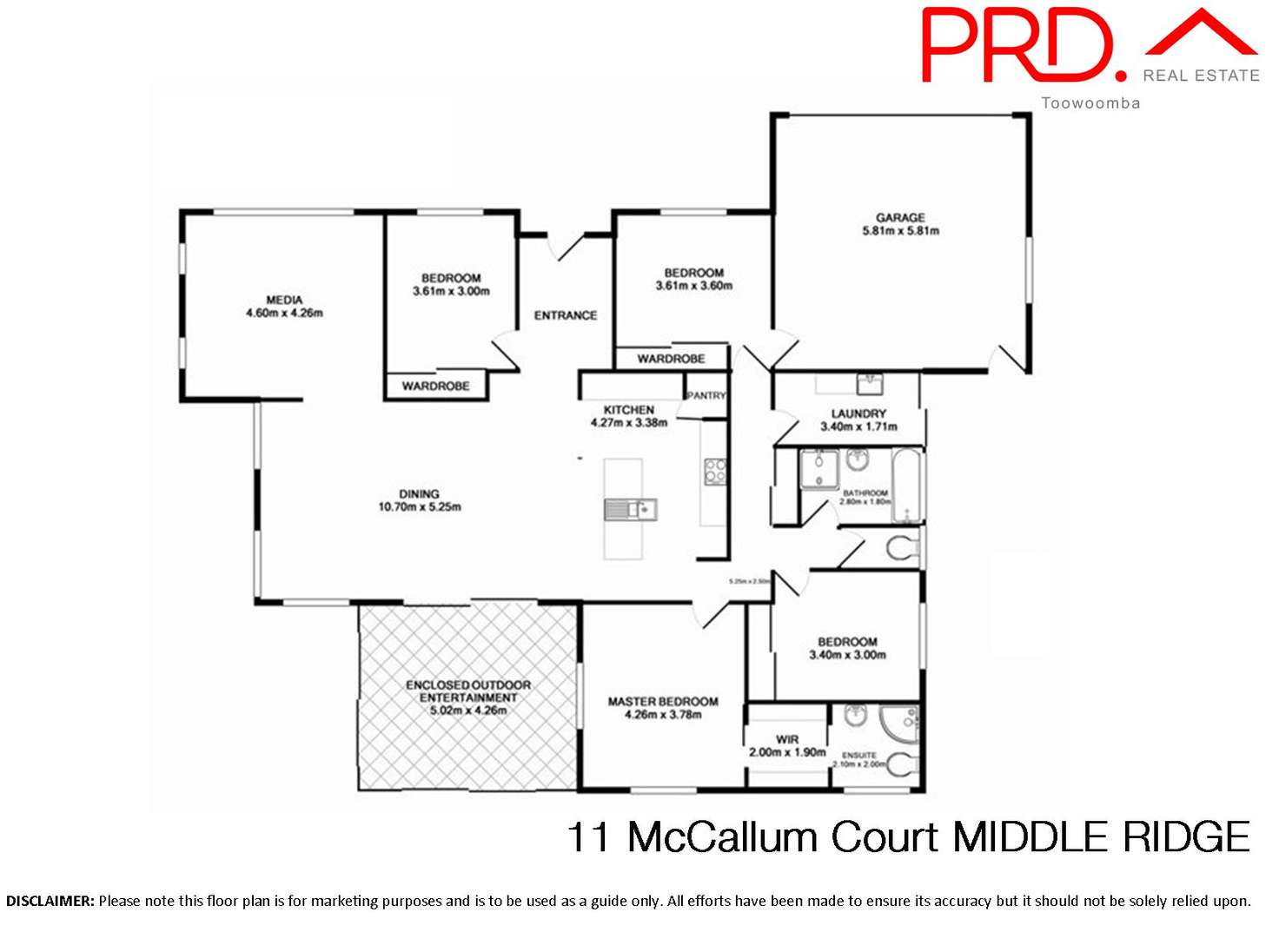 Floorplan of Homely house listing, 11 McCallum Court, Middle Ridge QLD 4350