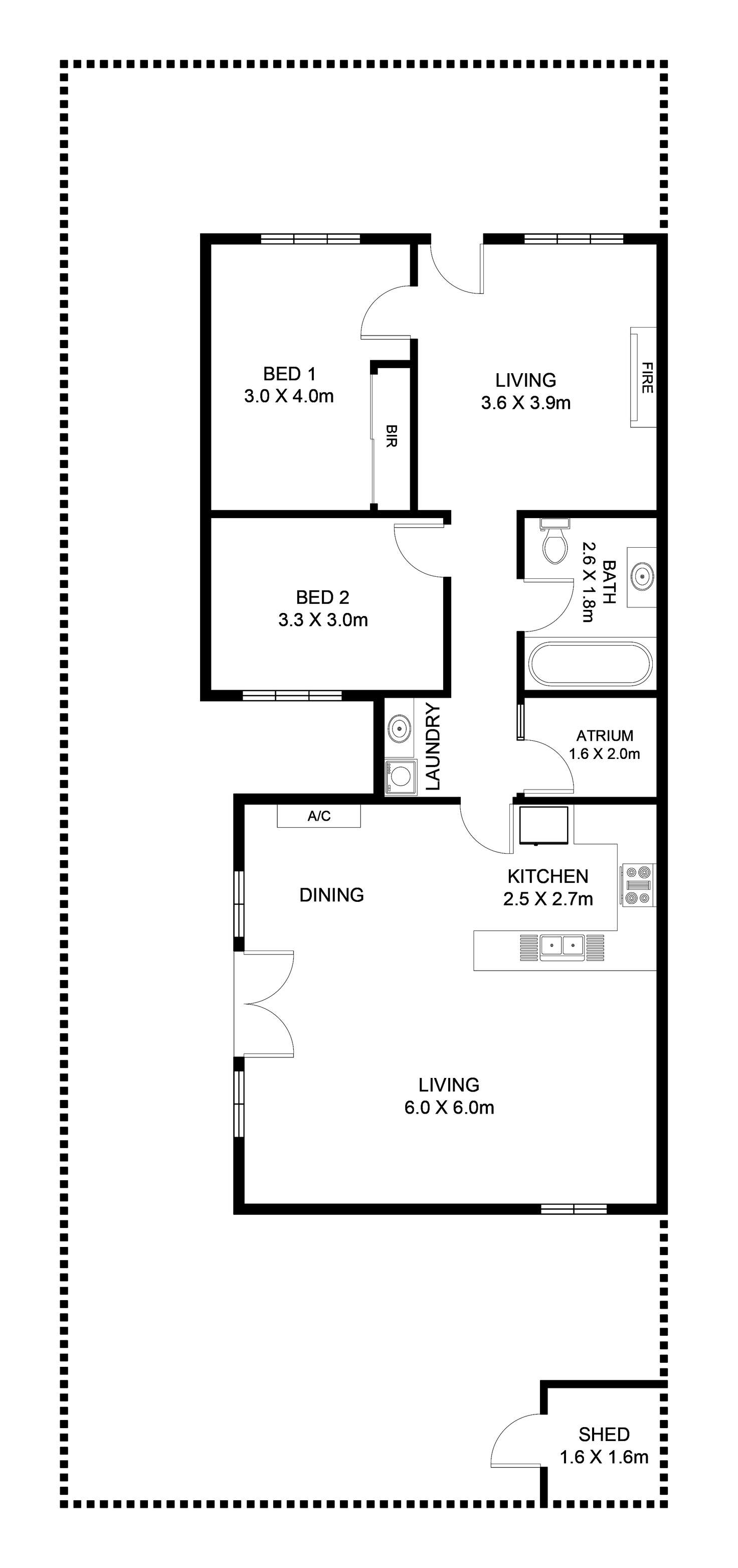 Floorplan of Homely house listing, 1/2 Rodger Avenue, Leabrook SA 5068