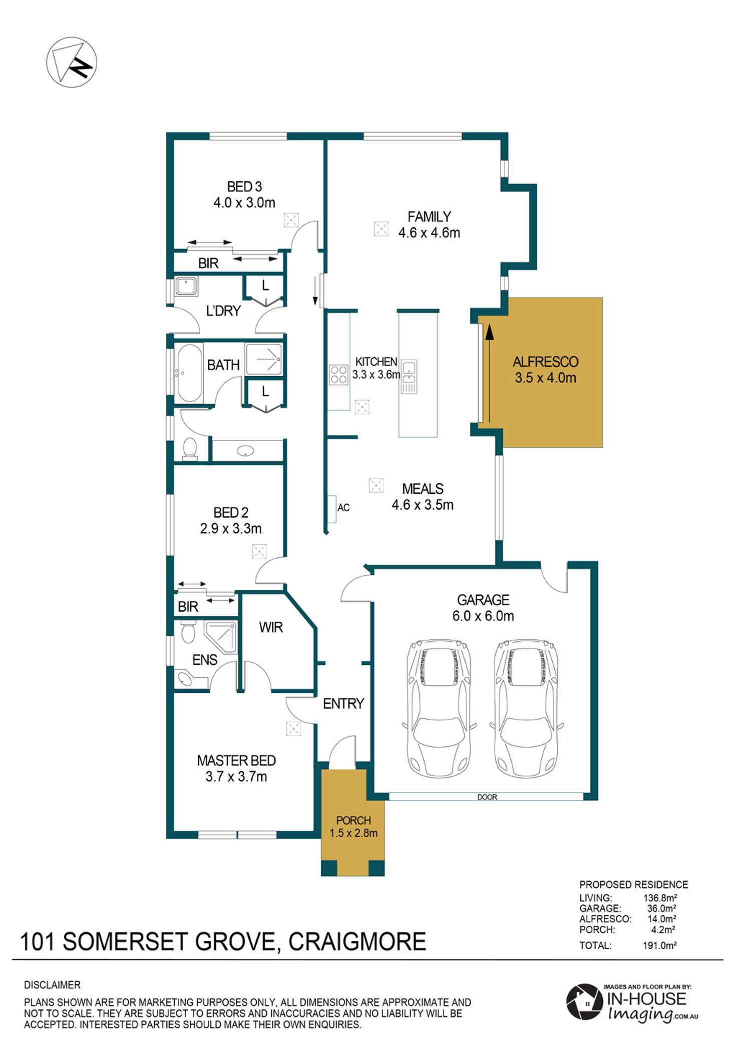 Floorplan of Homely house listing, 101 Somerset Grove, Craigmore SA 5114