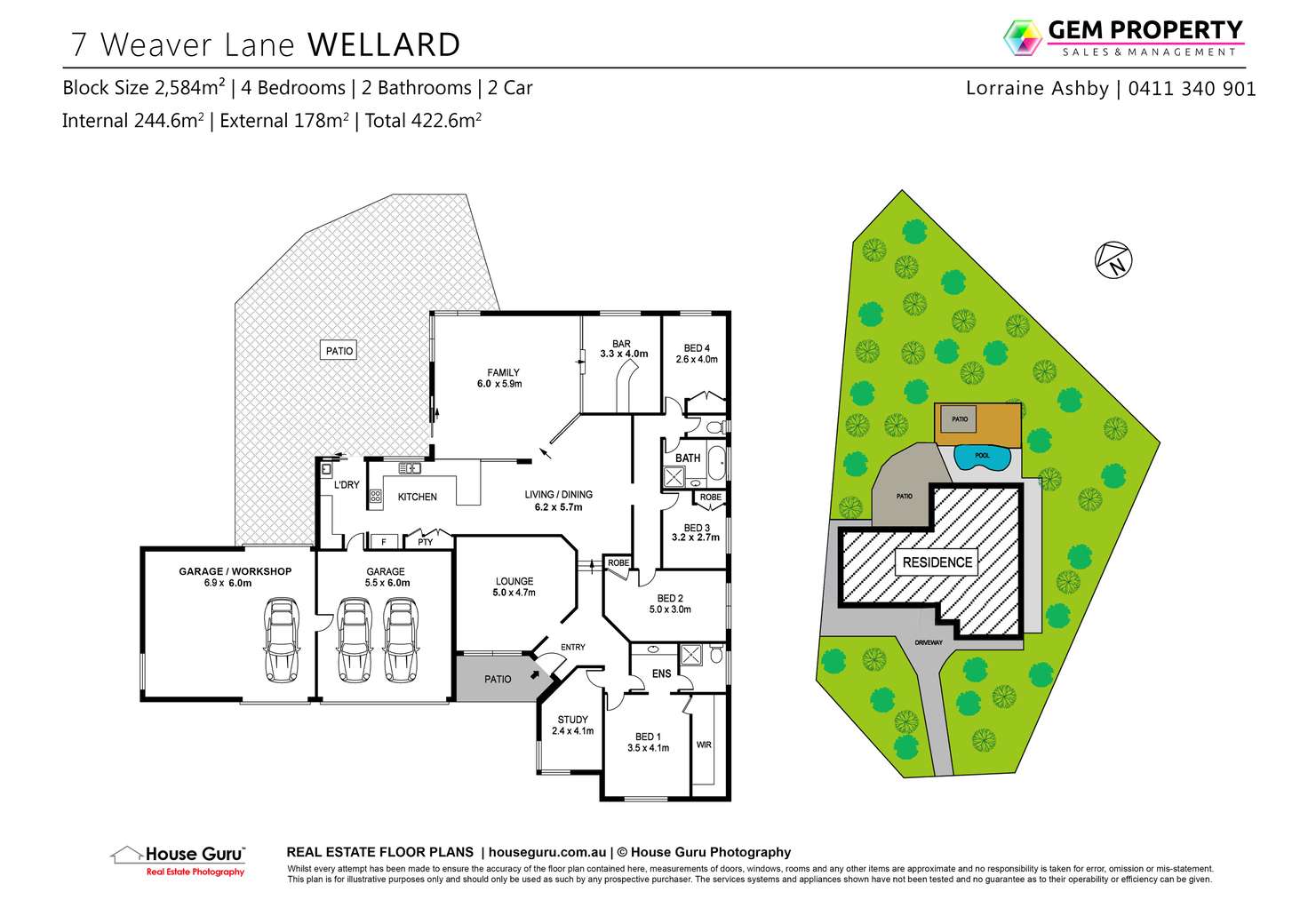 Floorplan of Homely house listing, 7 Weaver Lane, Wellard WA 6170