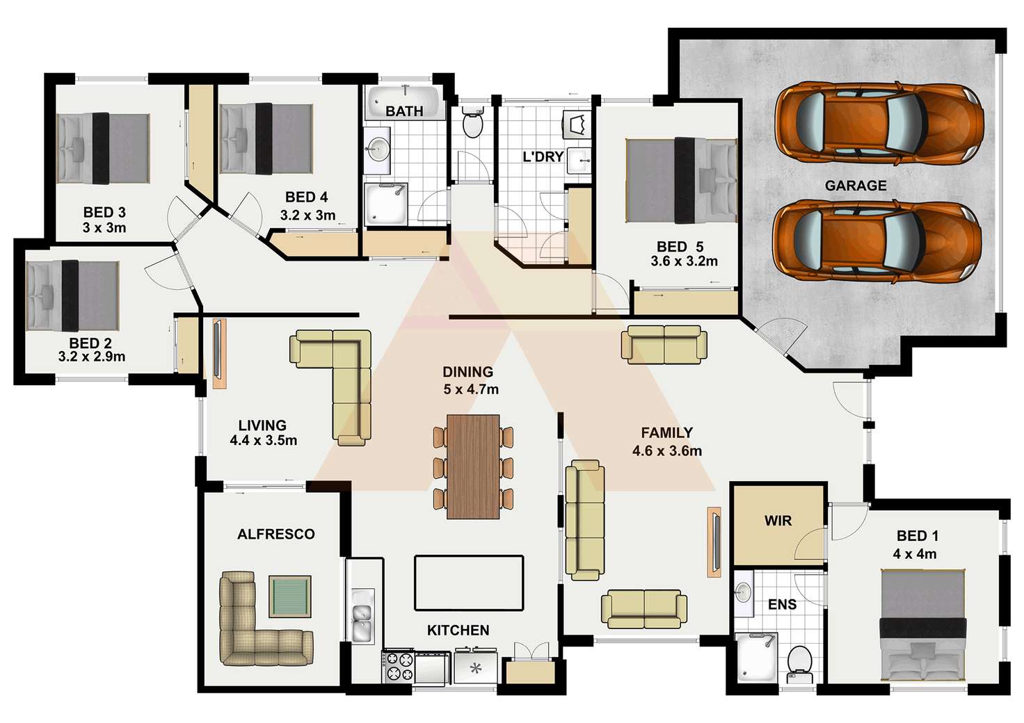 Floorplan of Homely house listing, 6 Mervyn Crescent, Redland Bay QLD 4165