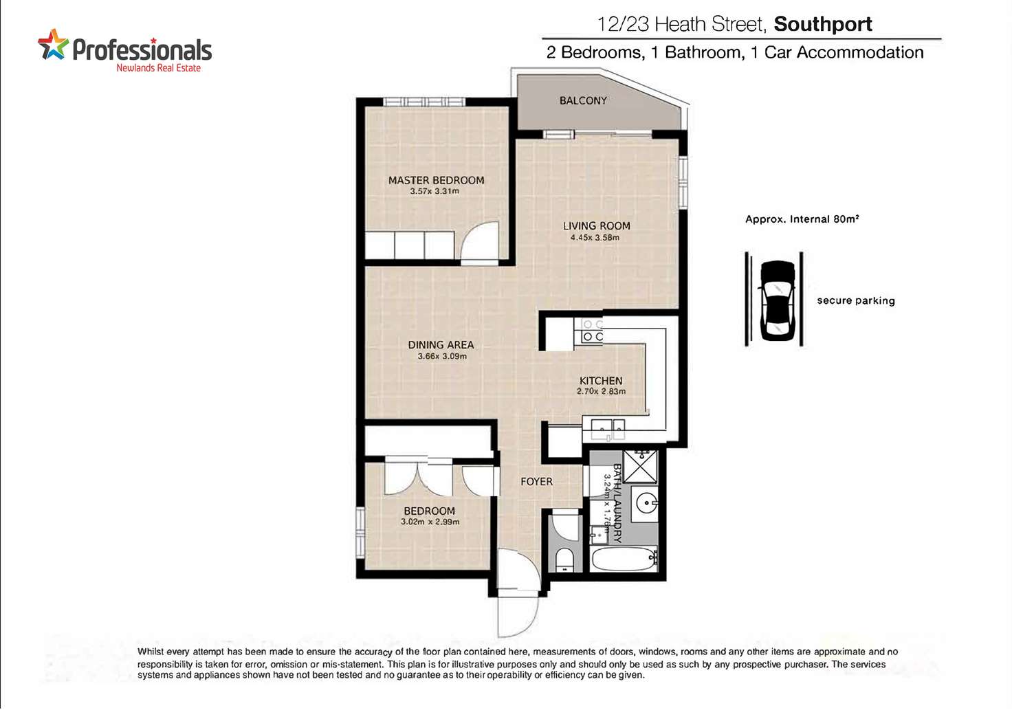 Floorplan of Homely unit listing, Unit 12/23 Heath Street, Southport QLD 4215