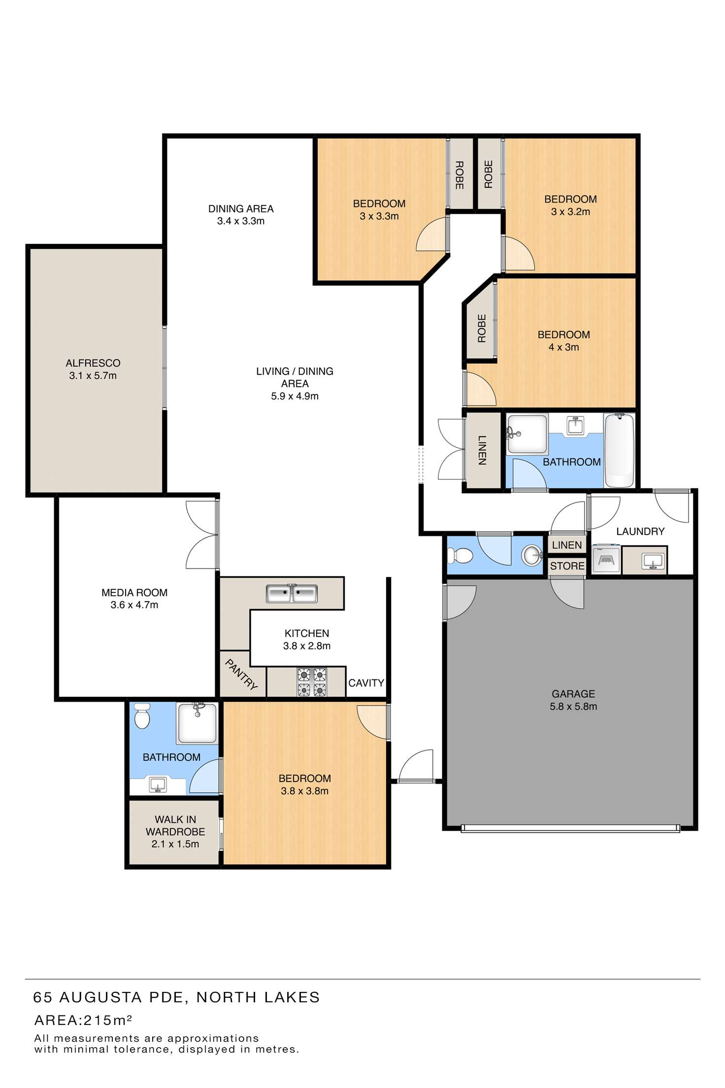 Floorplan of Homely house listing, 65 Augusta Parade, North Lakes QLD 4509