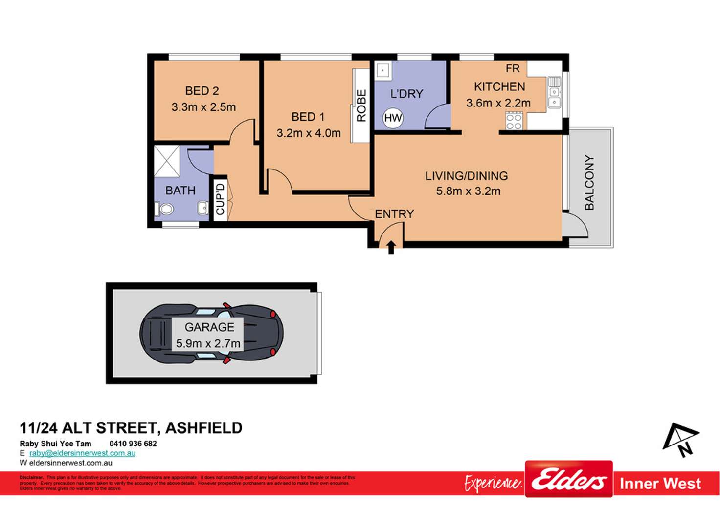 Floorplan of Homely unit listing, 11/24 Alt Street, Ashfield NSW 2131