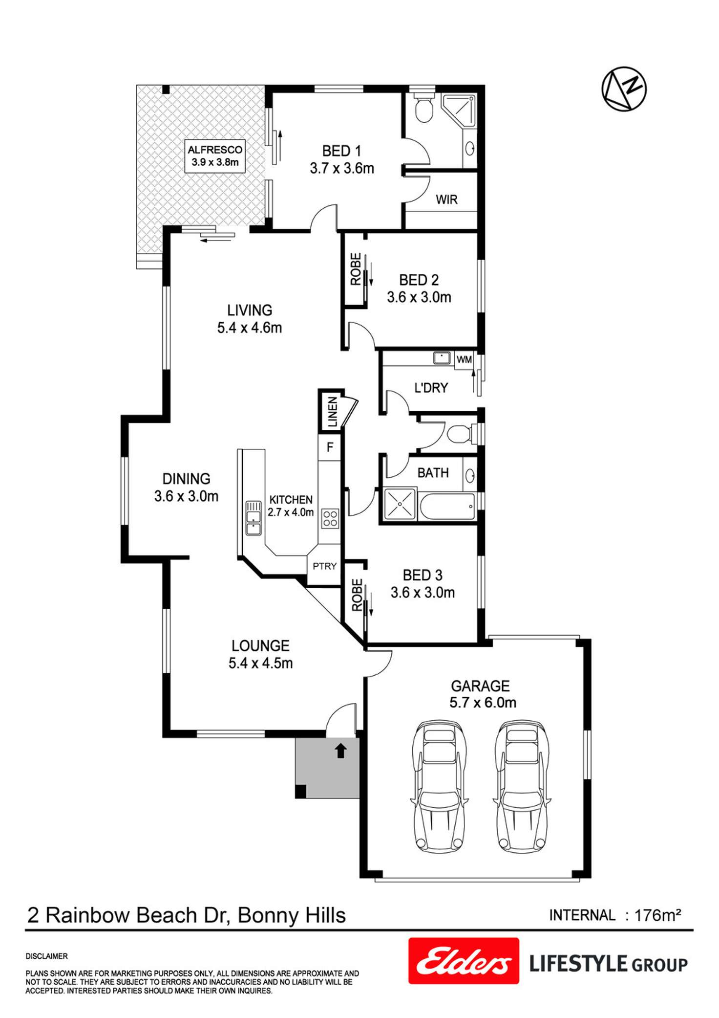 Floorplan of Homely house listing, 2 Rainbow Beach Drive, Bonny Hills NSW 2445