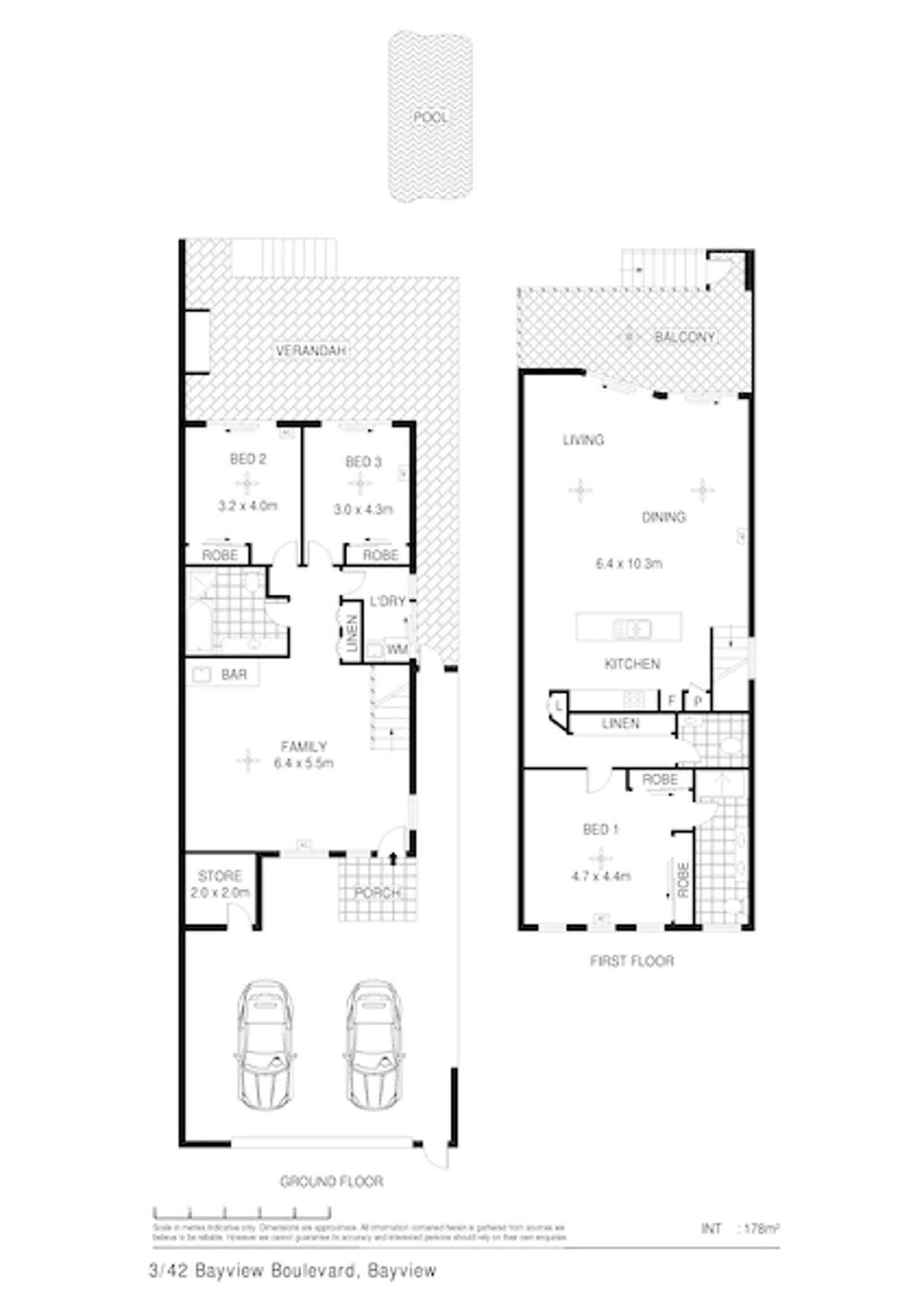 Floorplan of Homely townhouse listing, 3/42 Bayview Boulevard, Bayview NT 820
