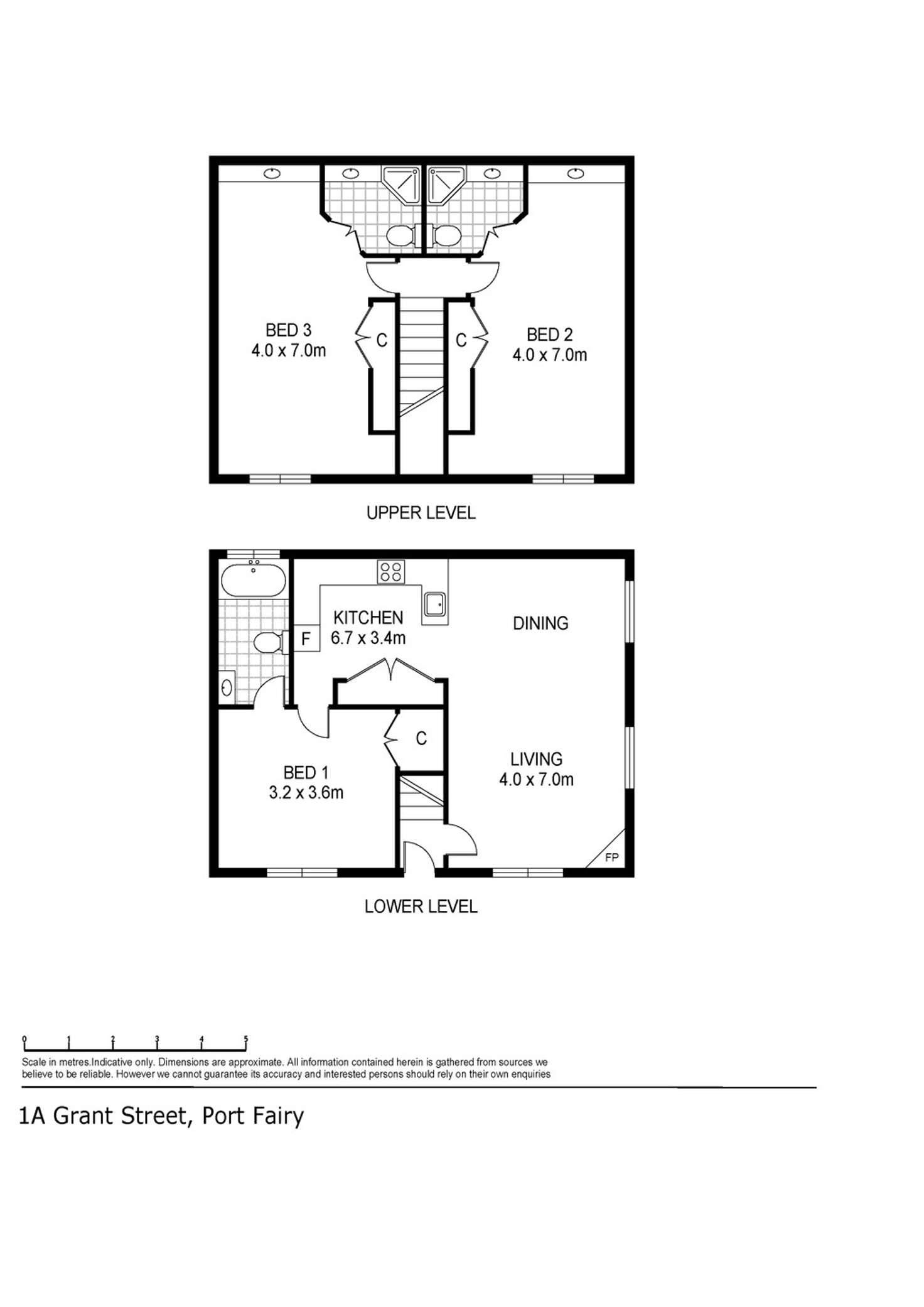 Floorplan of Homely house listing, 1A Grant Street, Port Fairy VIC 3284