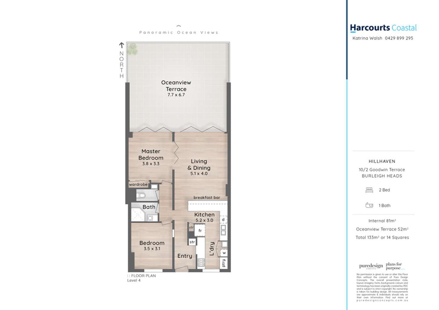 Floorplan of Homely apartment listing, 10/2 Goodwin Terrace, Burleigh Heads QLD 4220