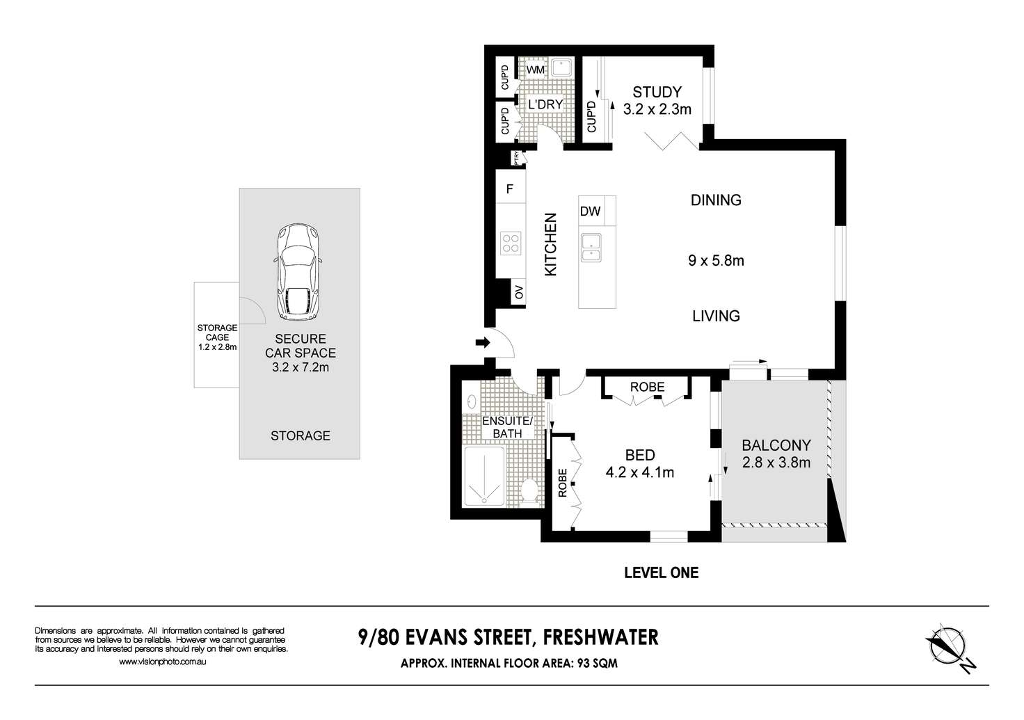 Floorplan of Homely apartment listing, 9/80 Evans Street, Freshwater NSW 2096