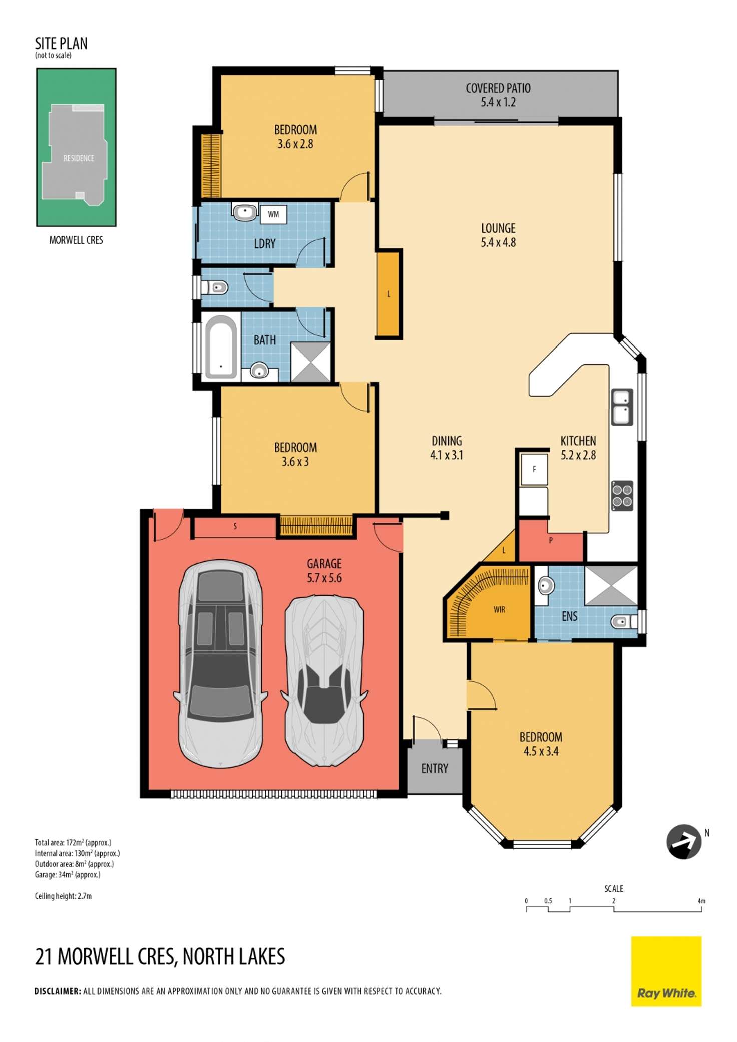 Floorplan of Homely house listing, 21 Morwell Crescent, North Lakes QLD 4509