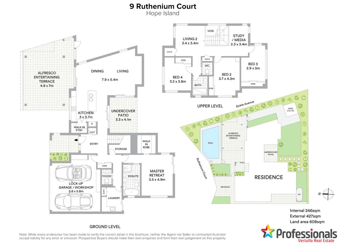 Floorplan of Homely house listing, 9 Ruthenium Court, Hope Island QLD 4212