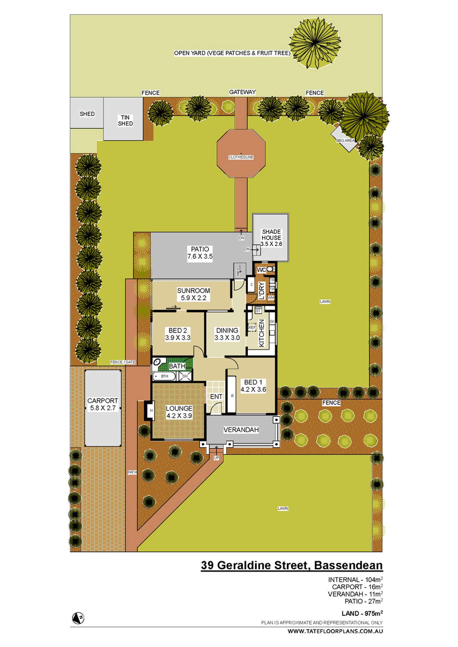 Floorplan of Homely house listing, 39 Geraldine Street, Bassendean WA 6054