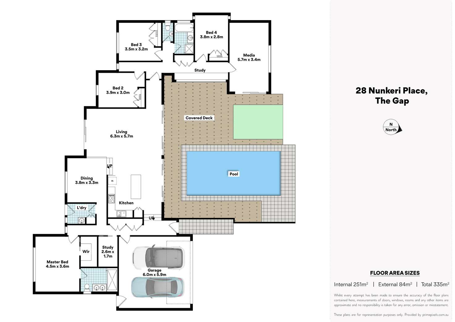 Floorplan of Homely house listing, 28 Nunkeri Place, The Gap QLD 4061