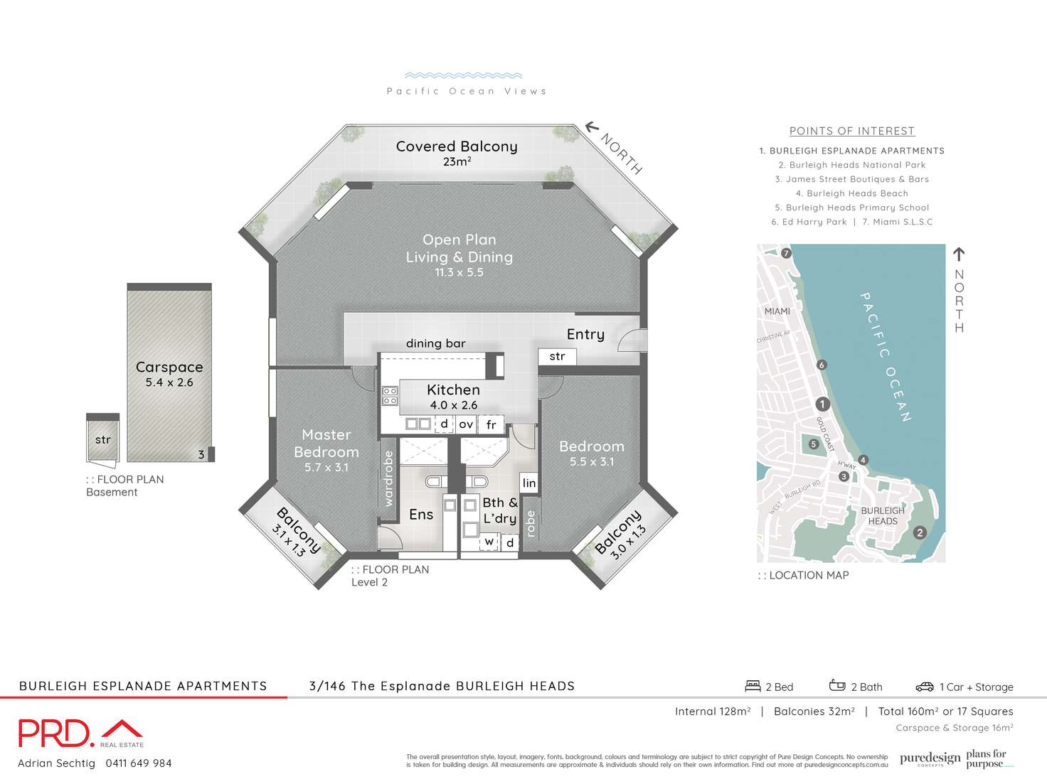 Floorplan of Homely unit listing, 3/146 The Esplanade, Burleigh Heads QLD 4220