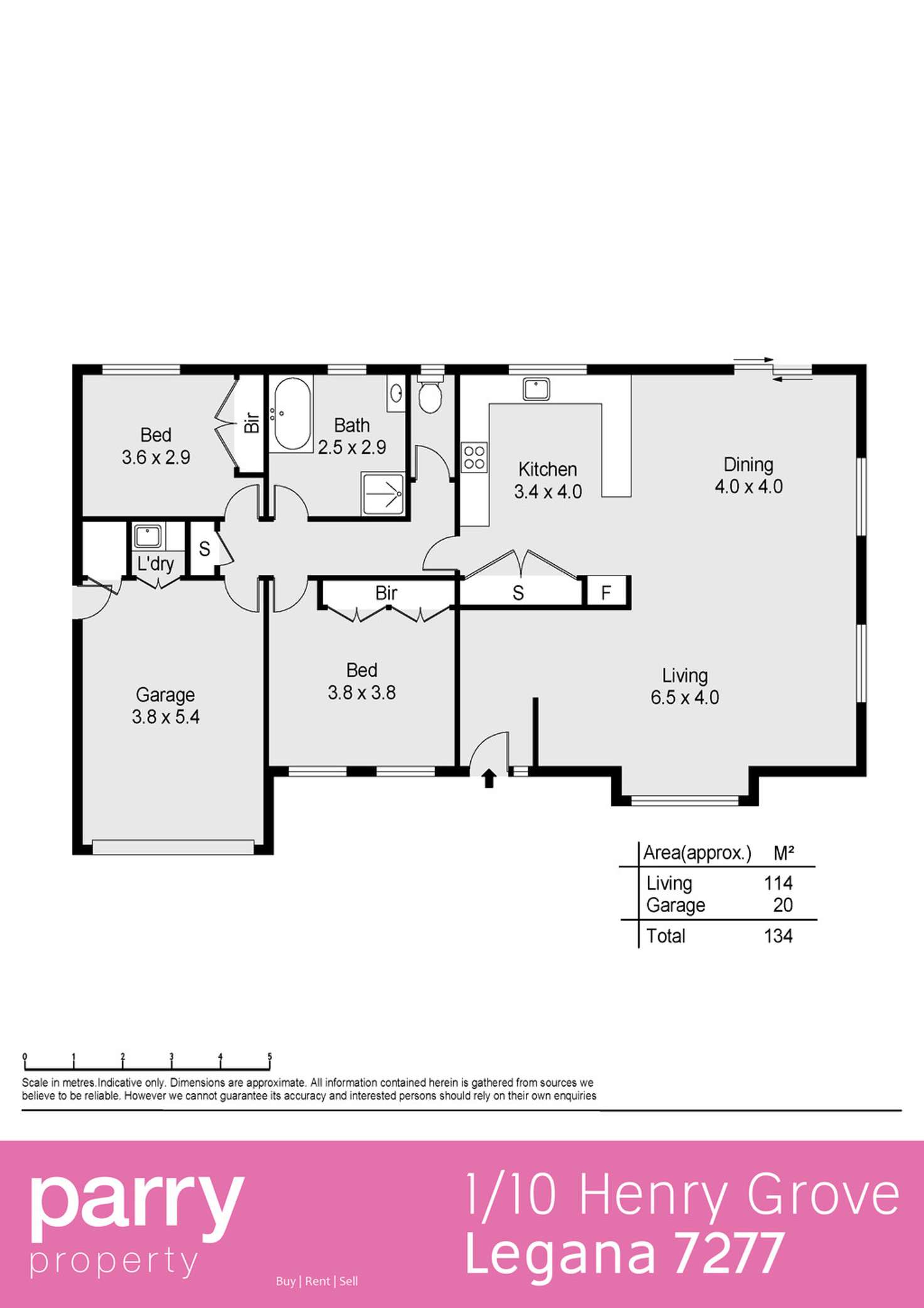 Floorplan of Homely house listing, 1/10 Henry Grove, Legana TAS 7277