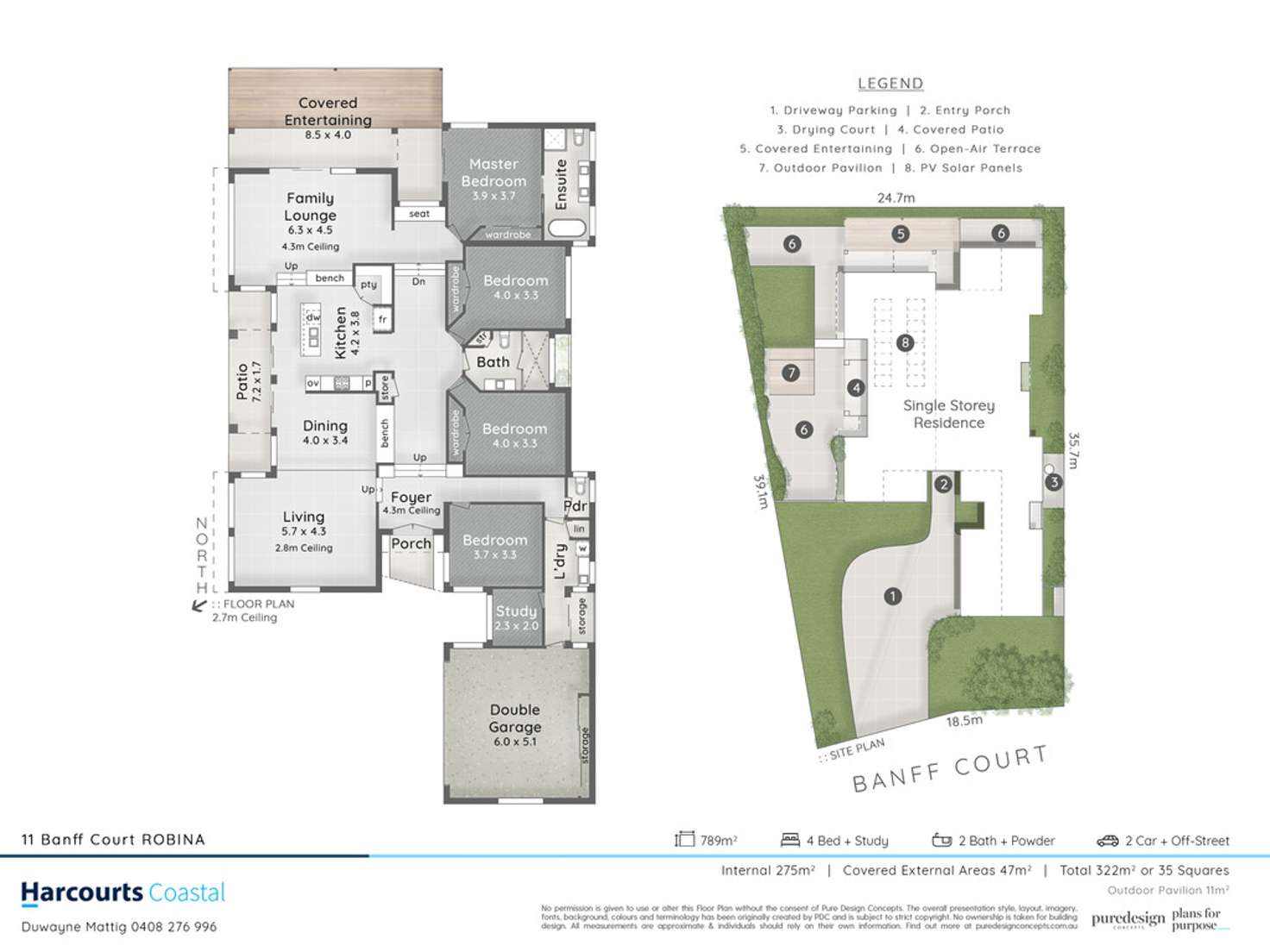 Floorplan of Homely house listing, 11 Banff Court, Robina QLD 4226