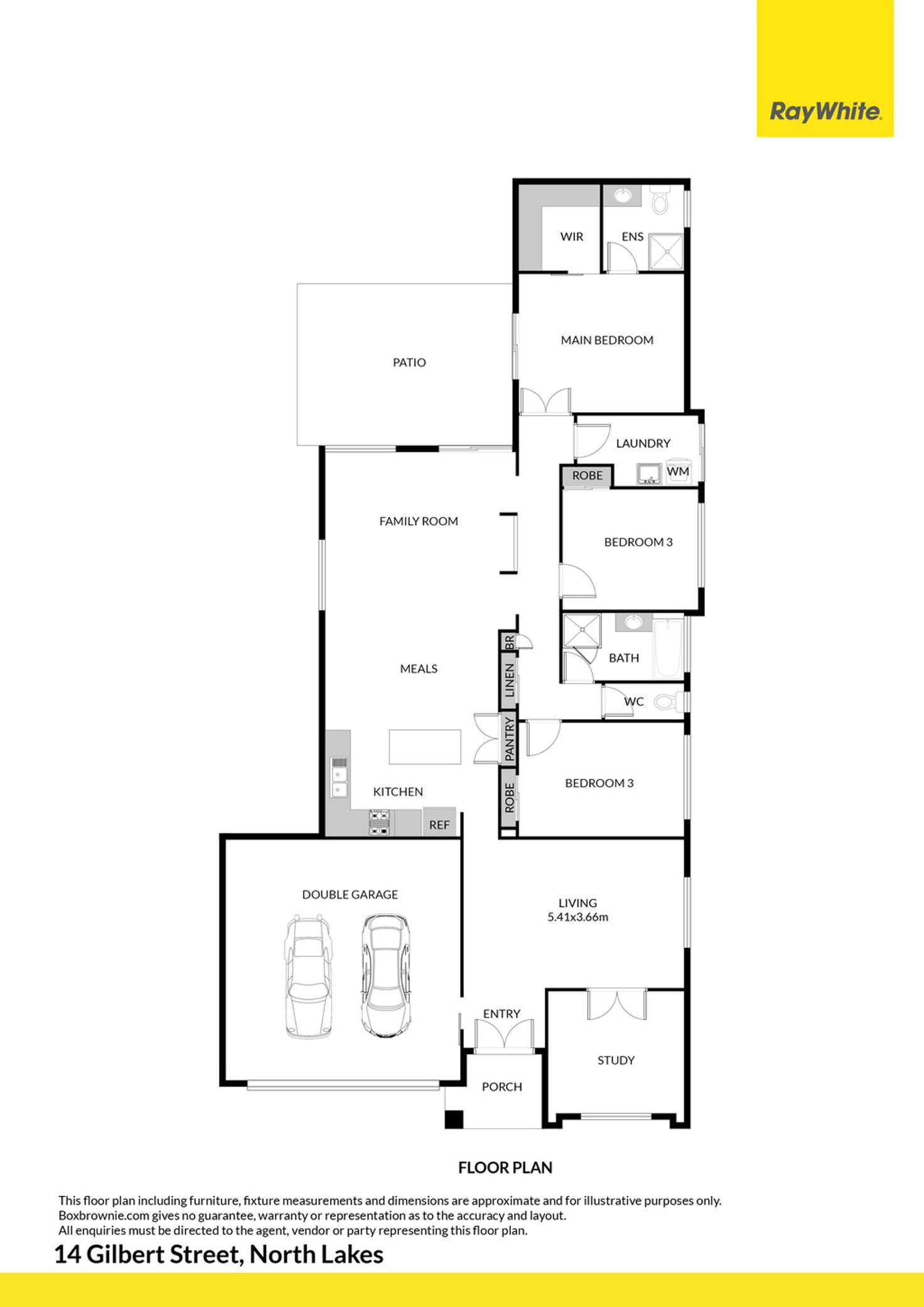 Floorplan of Homely house listing, 14 Gilbert Street, North Lakes QLD 4509