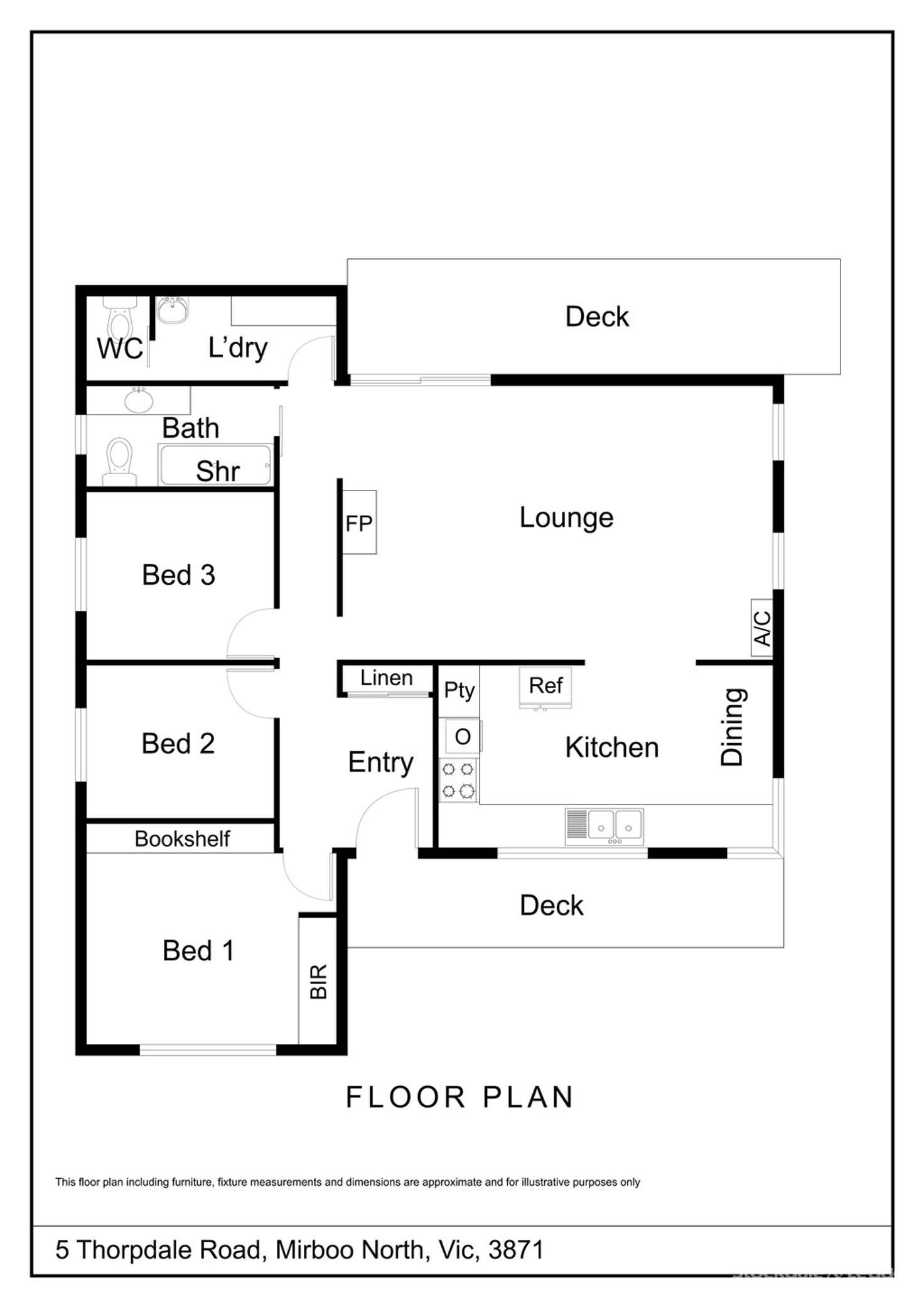 Floorplan of Homely house listing, 5 Thorpdale Road, Mirboo North VIC 3871