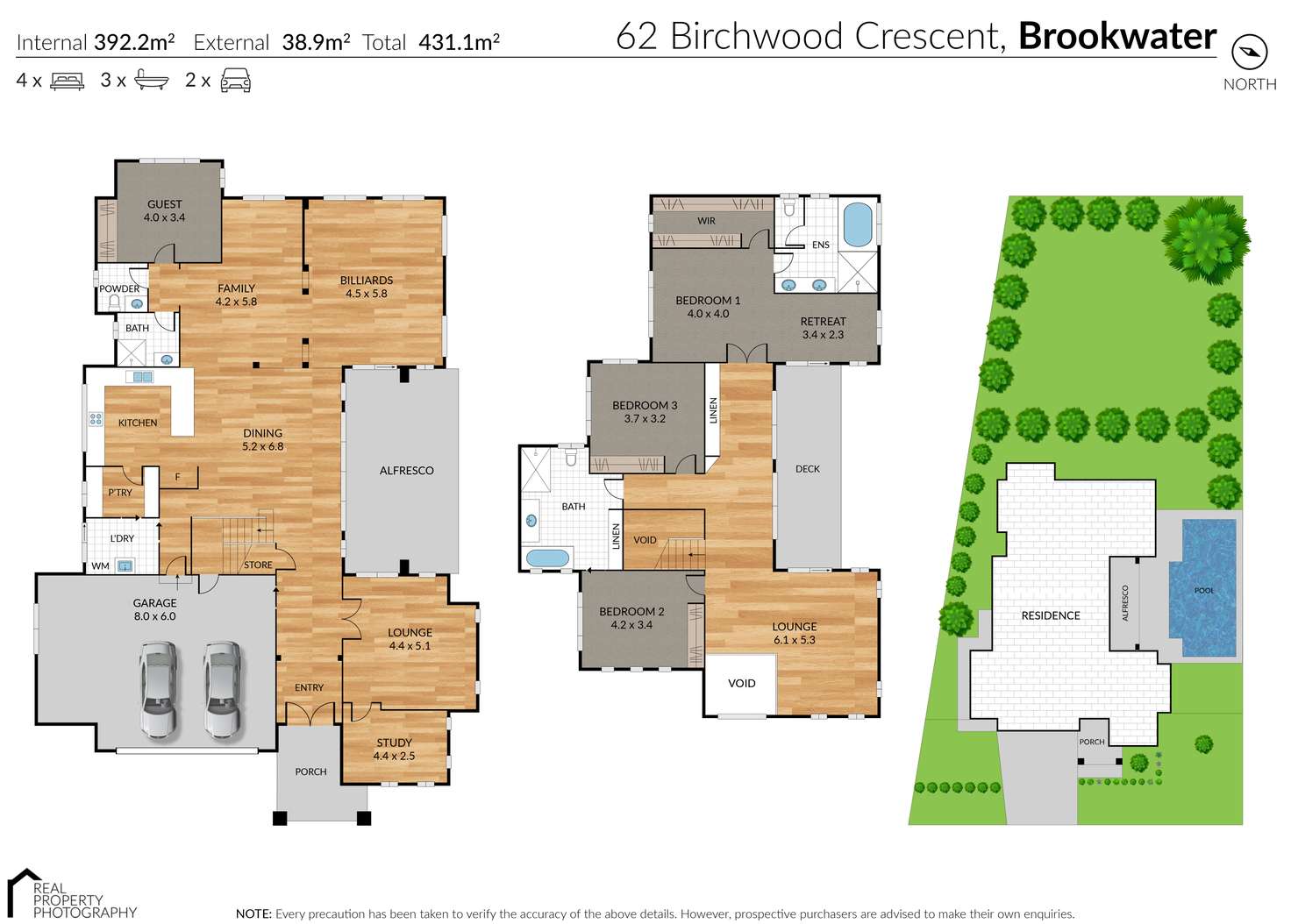 Floorplan of Homely house listing, 62 Birchwood Crescent, Brookwater QLD 4300