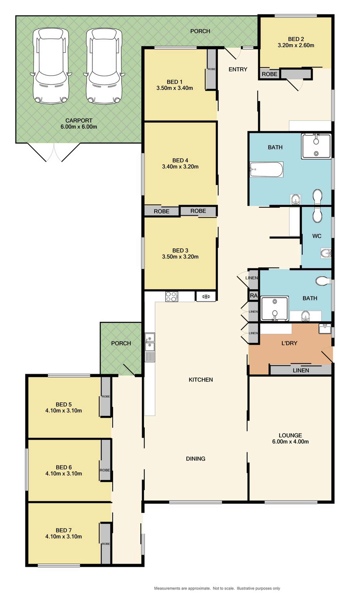 Floorplan of Homely house listing, 146 Cowan Street, Benalla VIC 3672