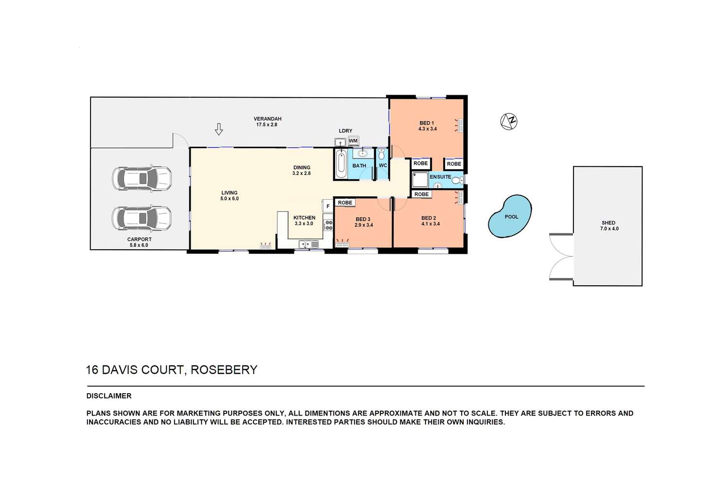 Floorplan of Homely house listing, 16 Davis Court, Rosebery NT 832