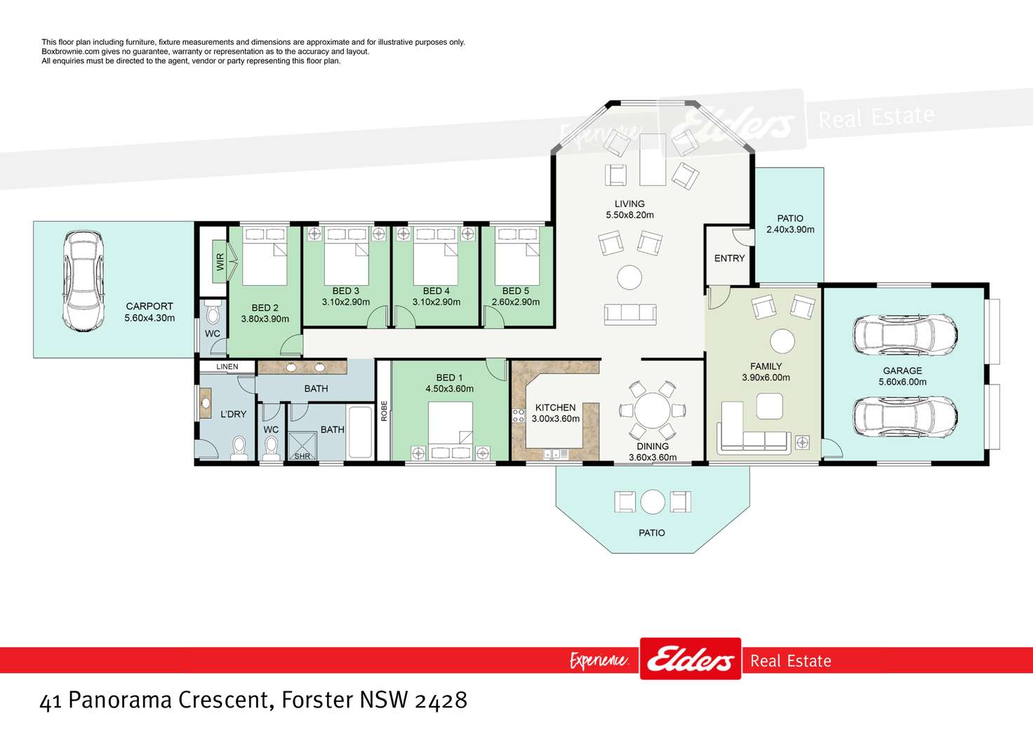 Floorplan of Homely acreageSemiRural listing, 41 Panorama Crescent, Forster NSW 2428