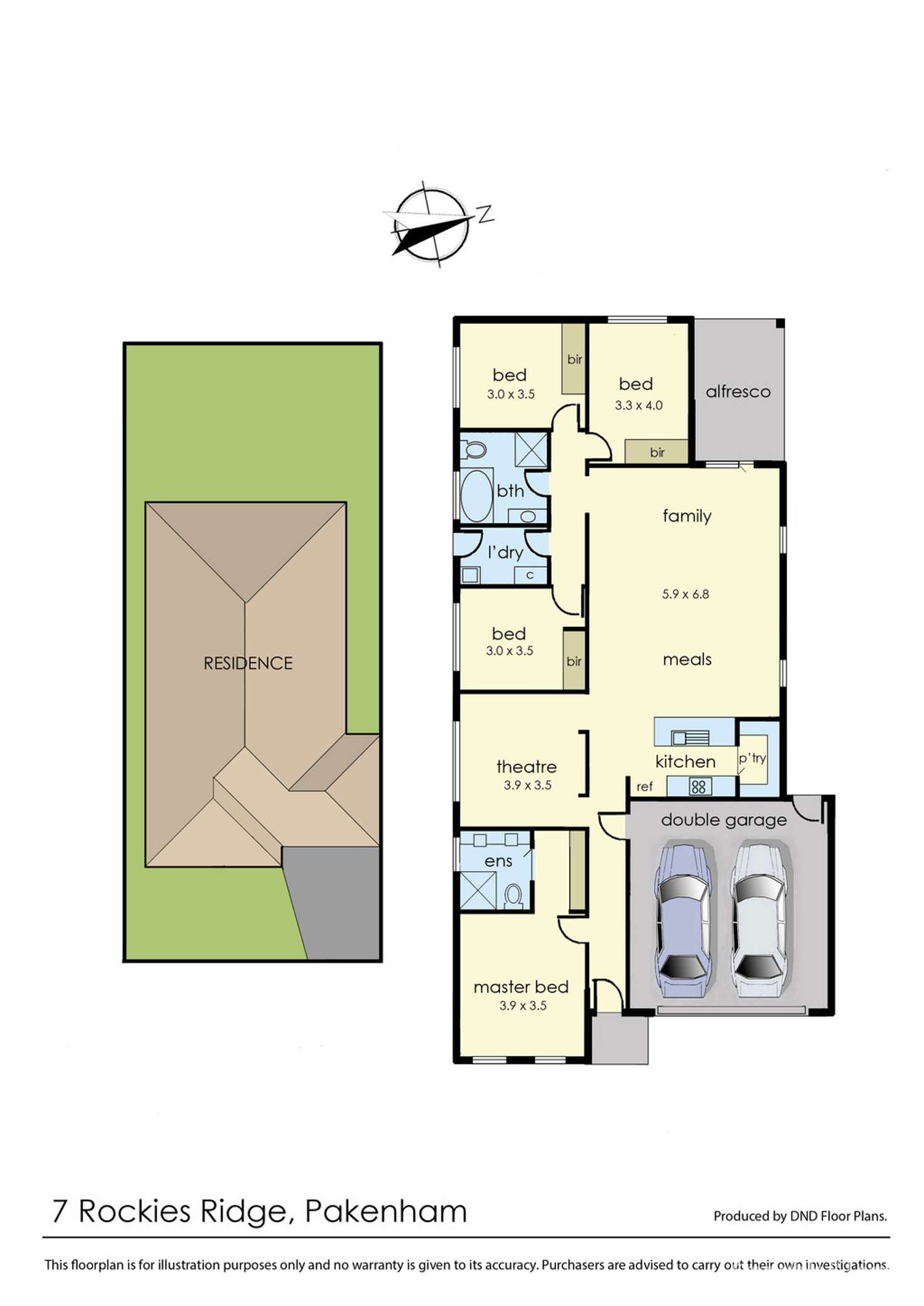 Floorplan of Homely house listing, 7 Rockies Ridge, Pakenham VIC 3810