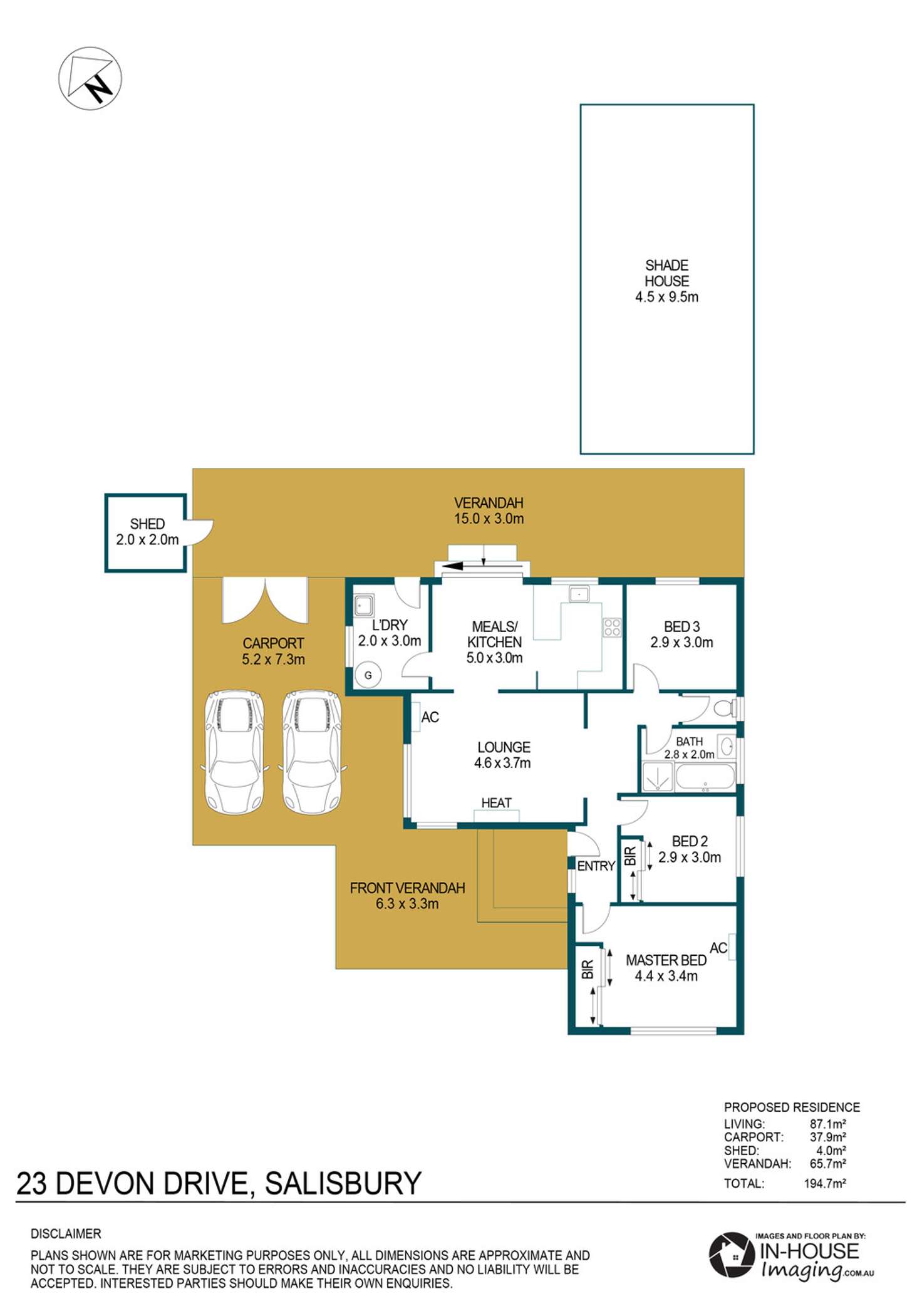 Floorplan of Homely house listing, 23 Devon Drive, Salisbury SA 5108