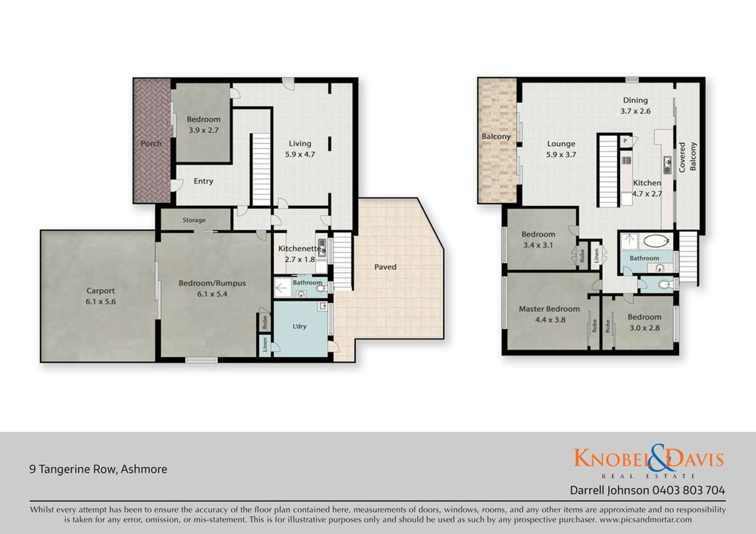 Floorplan of Homely house listing, 9 Tangerine Row, Ashmore QLD 4214