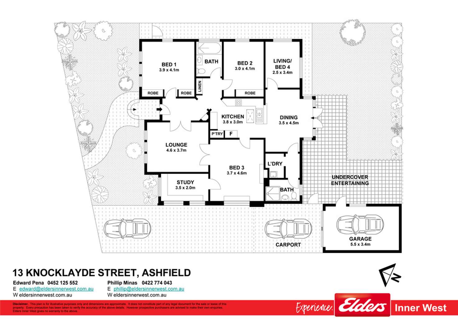 Floorplan of Homely house listing, 13 Knocklayde Street, Ashfield NSW 2131