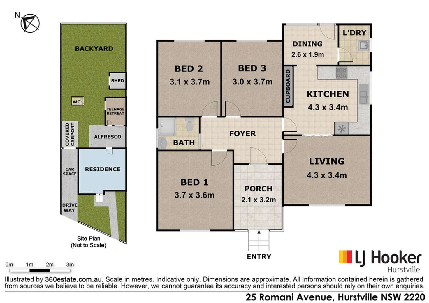 Floorplan of Homely house listing, 25 Romani Avenue, Hurstville NSW 2220